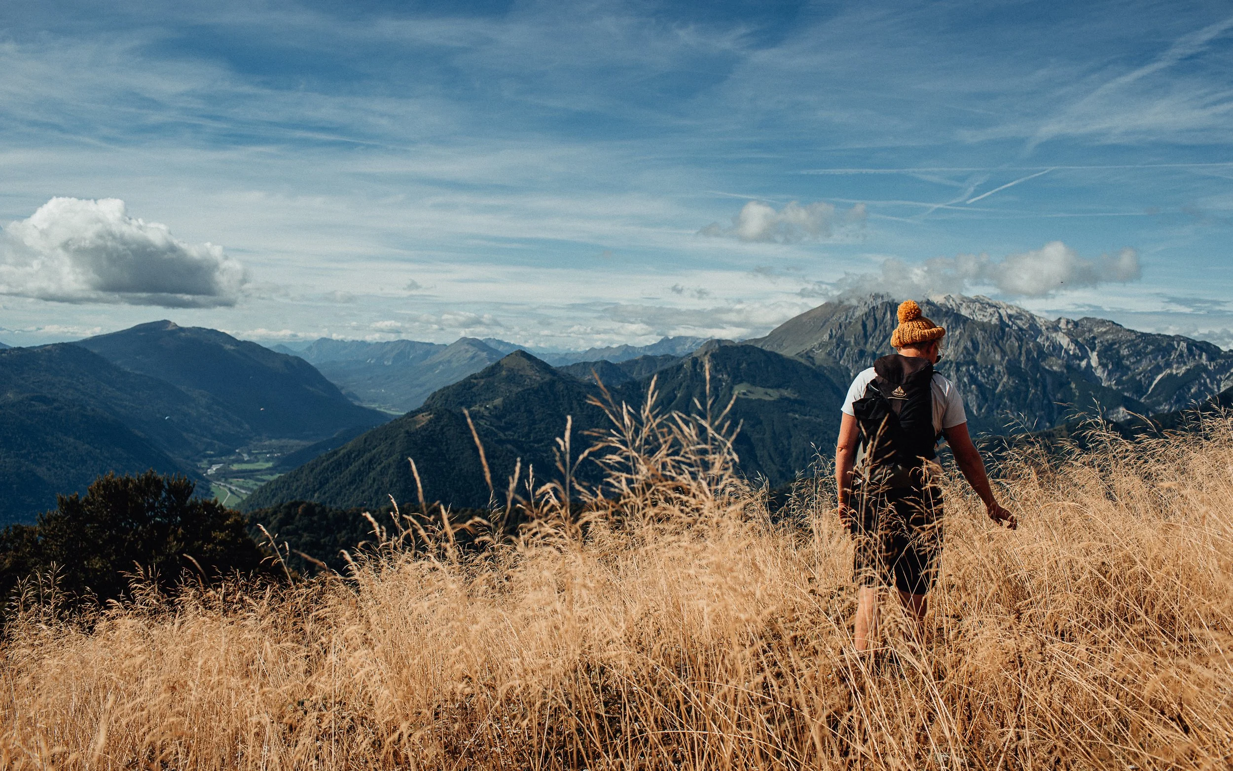  Christopher Werrett, walking in Slovenian mountains