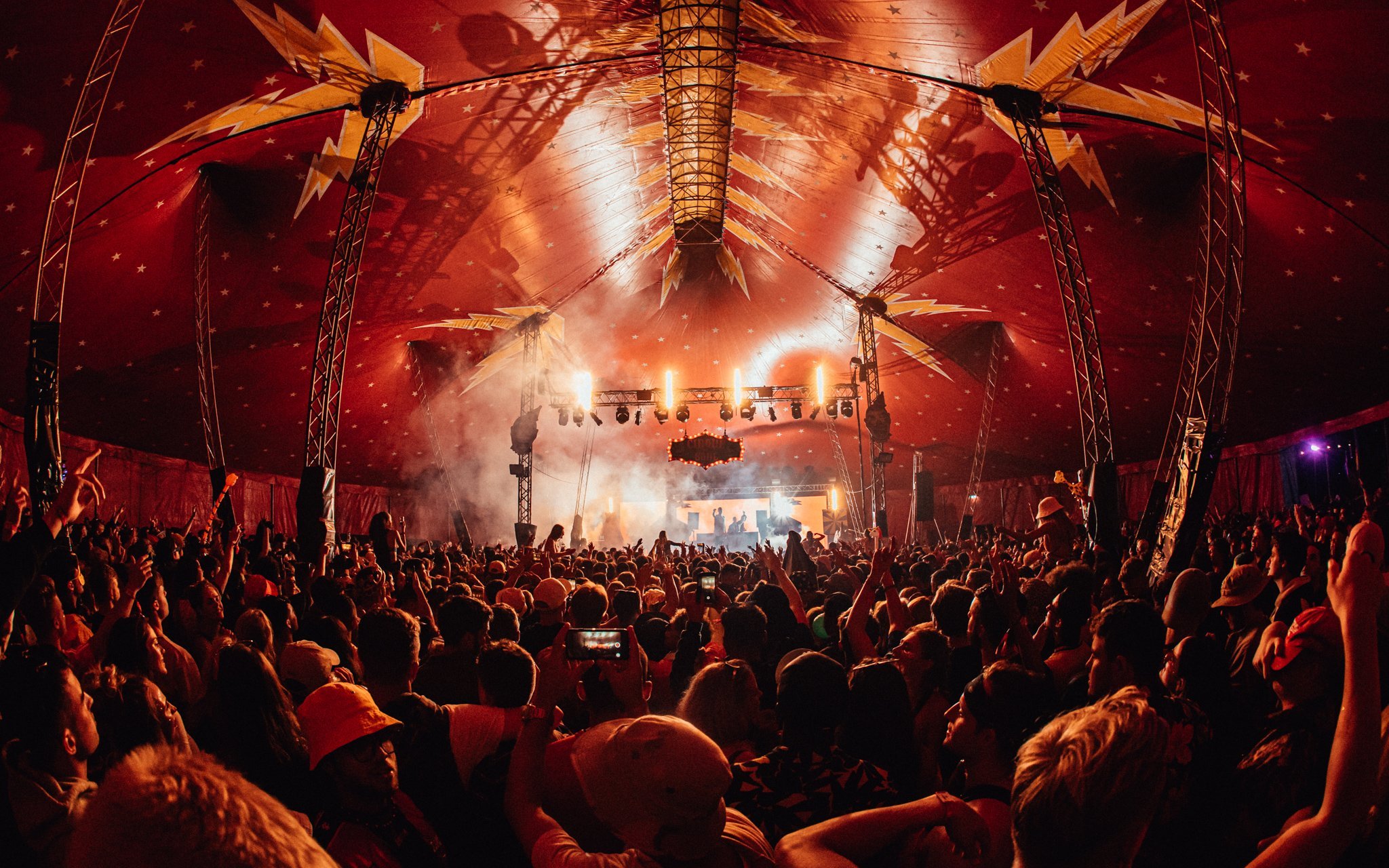  large crowd at a music festival