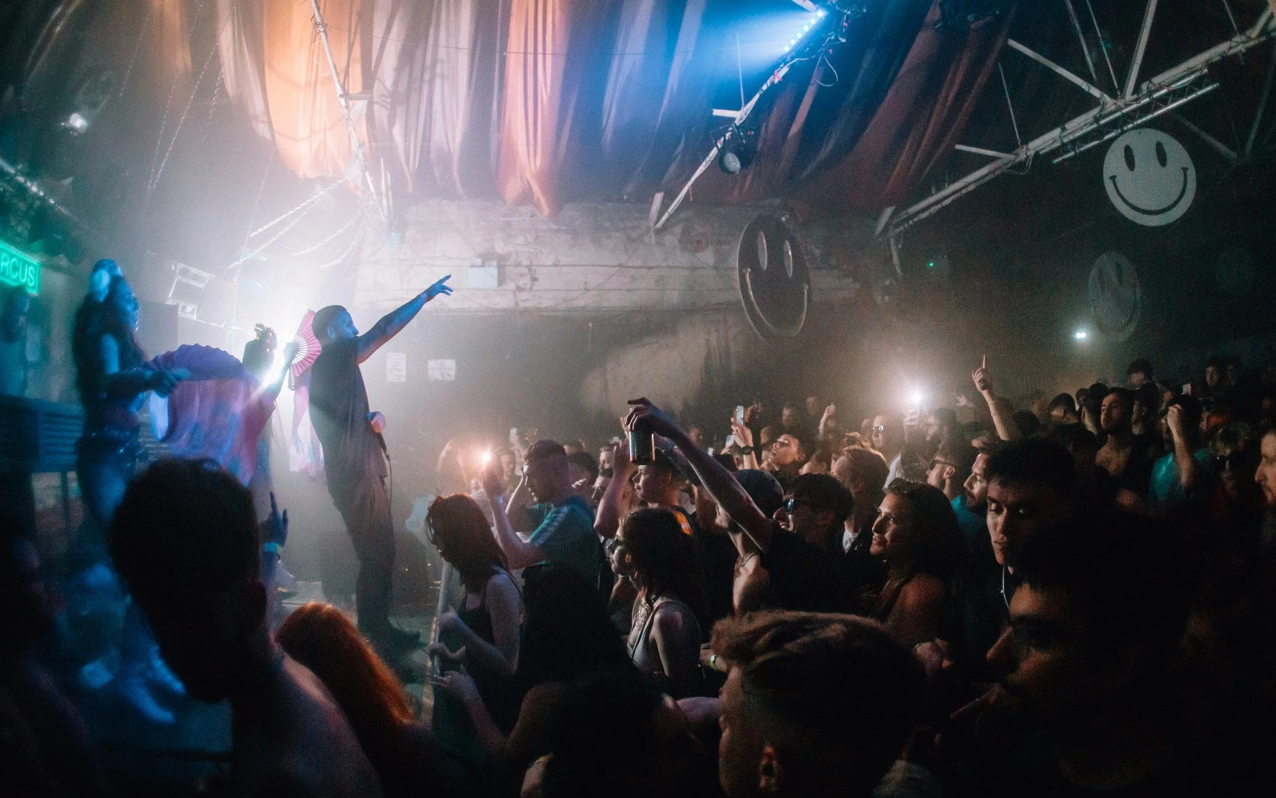  crowd goes wild at Beaver Works Leeds boombox circus