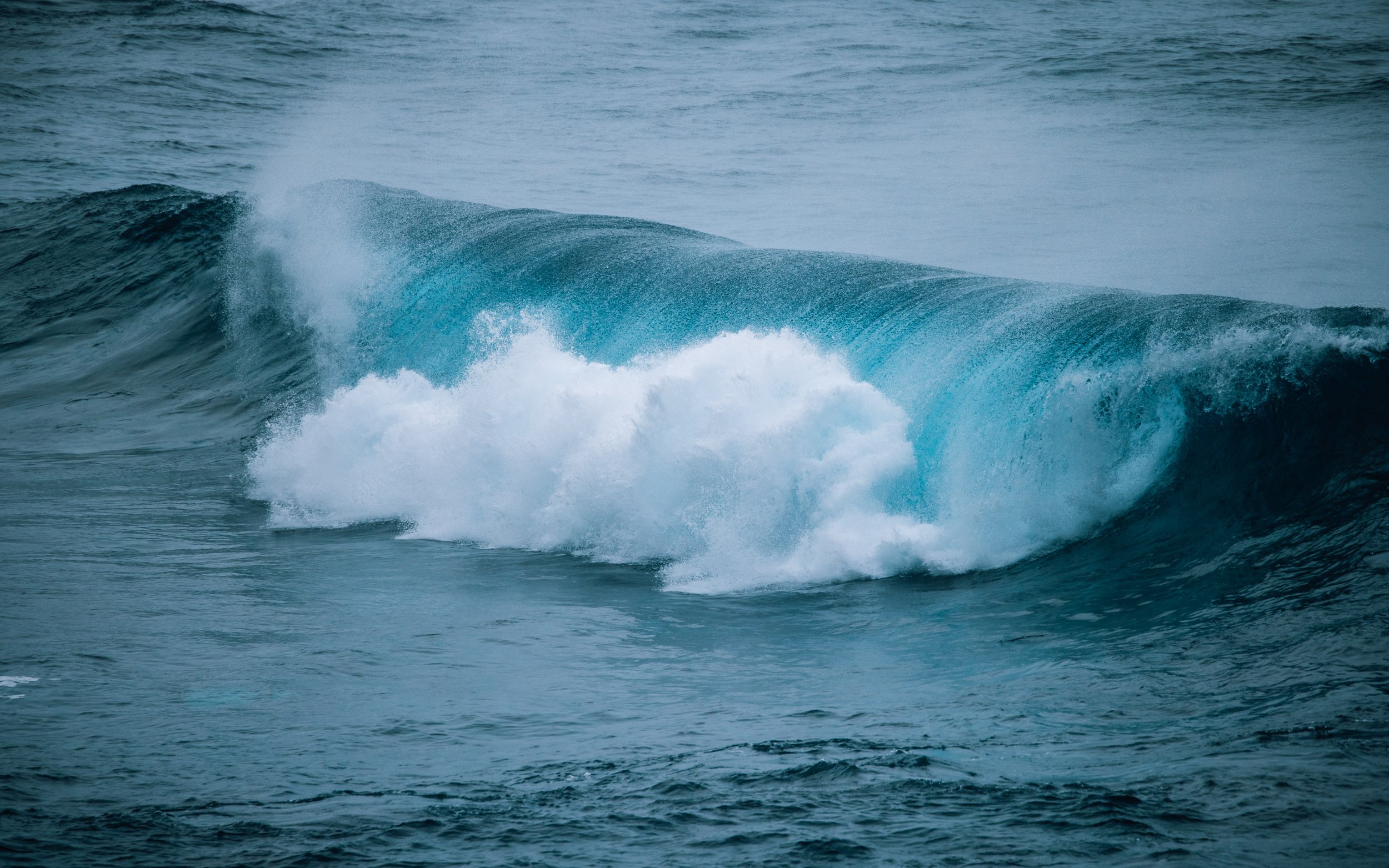  waves breaking north coast of Madeira