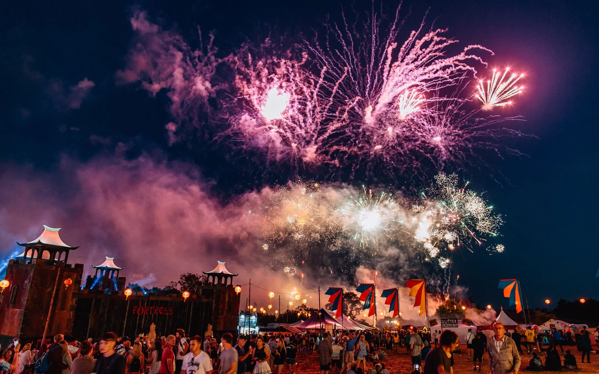  beautiful fireworks at beat herder a music festival