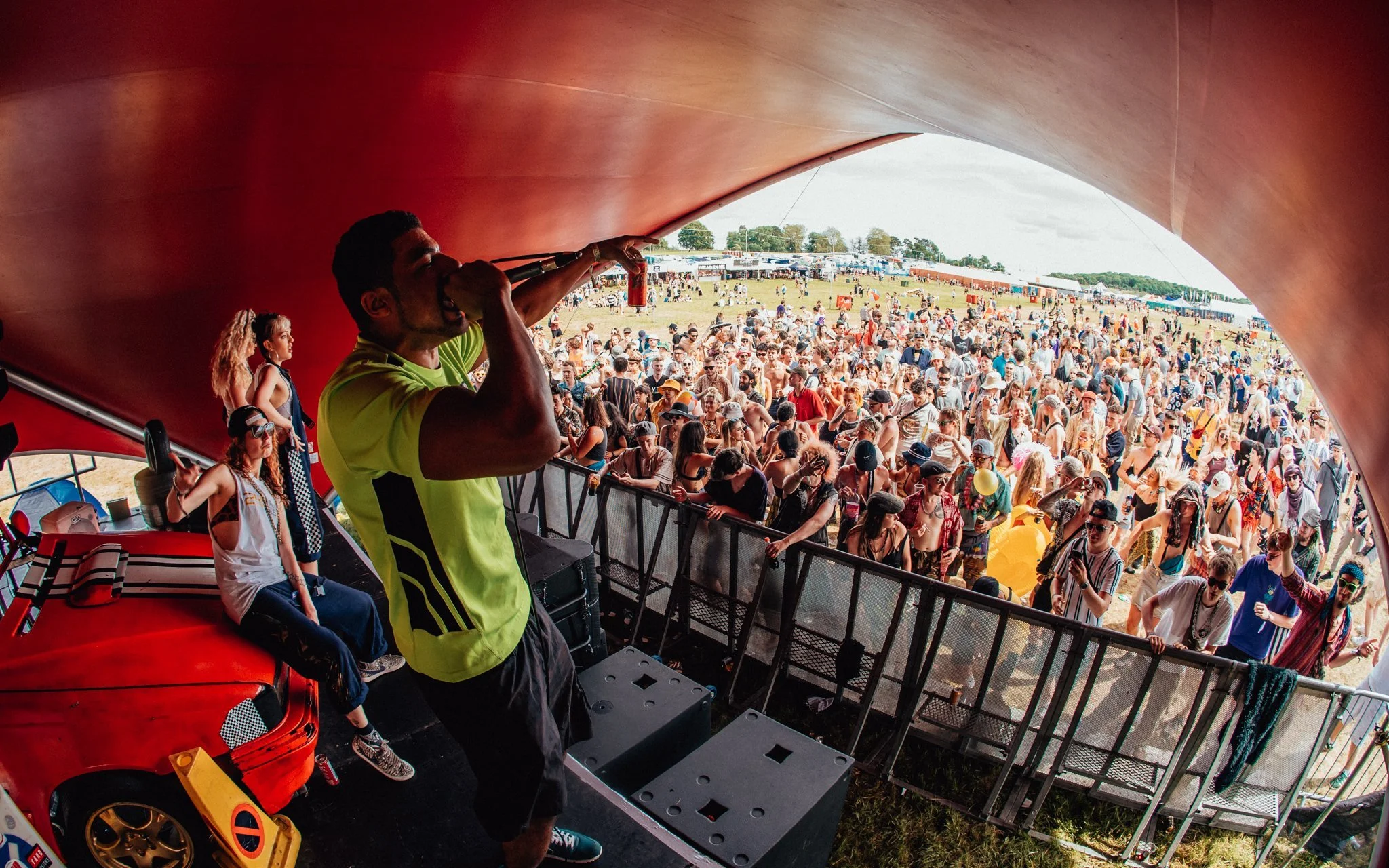 MC Pean performs of balter music festival