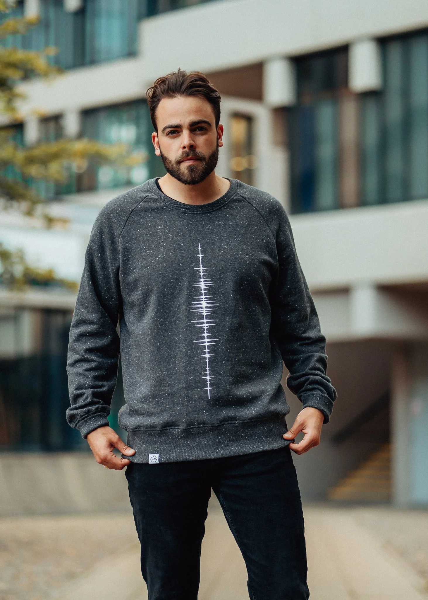 Male model poses in jumper by toMoto