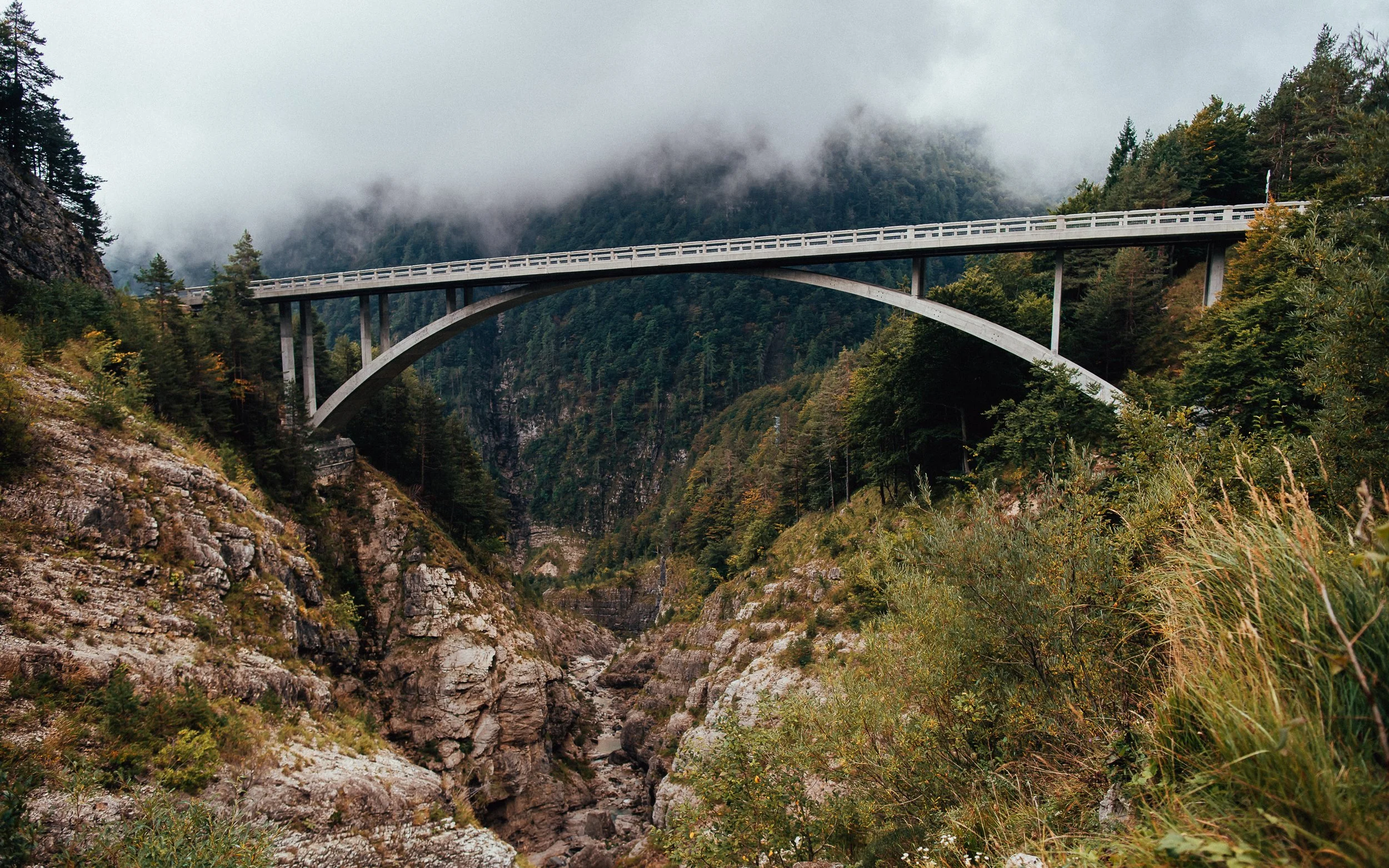  bridge in the Julian Alps Slovenia