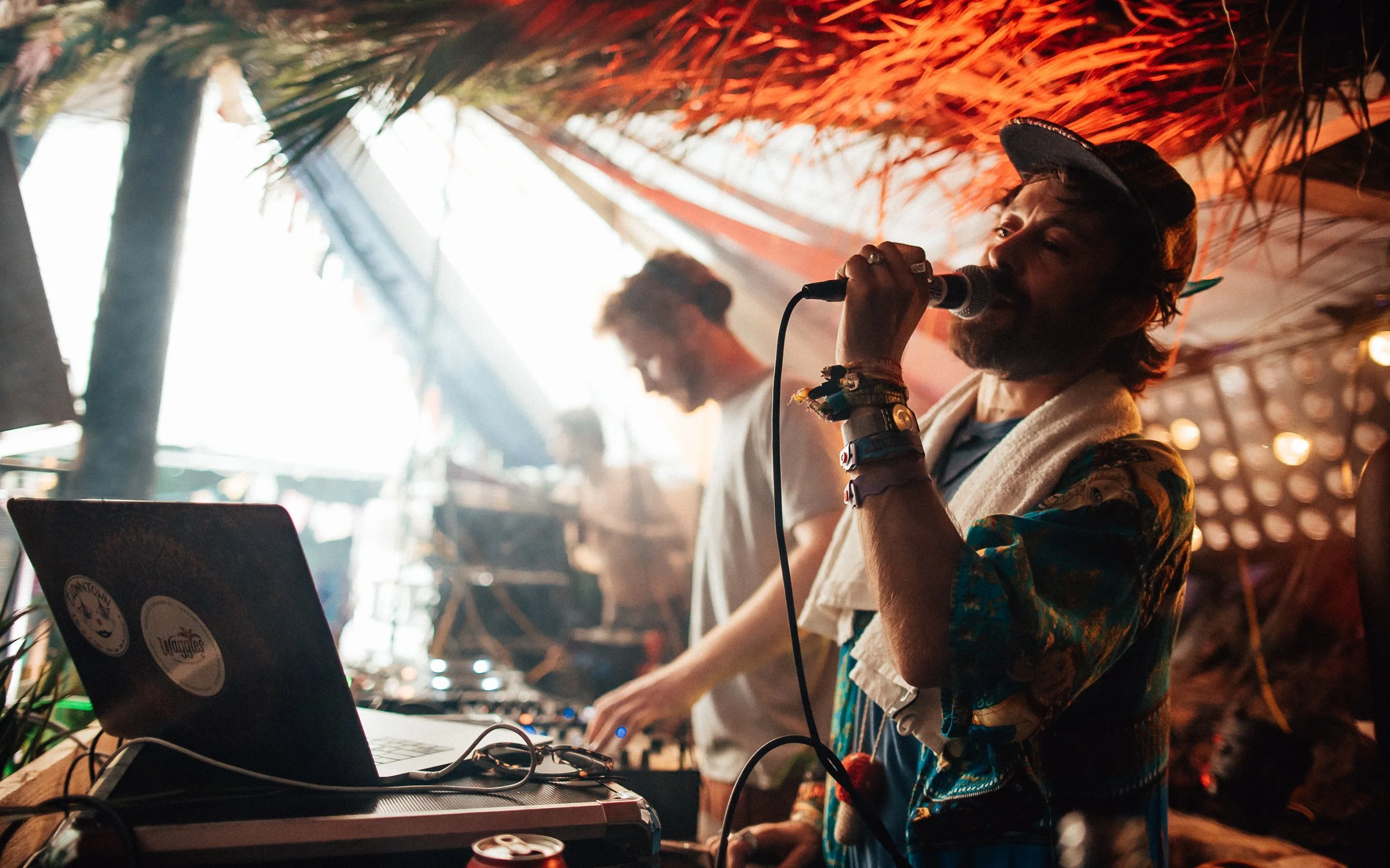  A singer performs at Goulash disko music festival in Croatia.