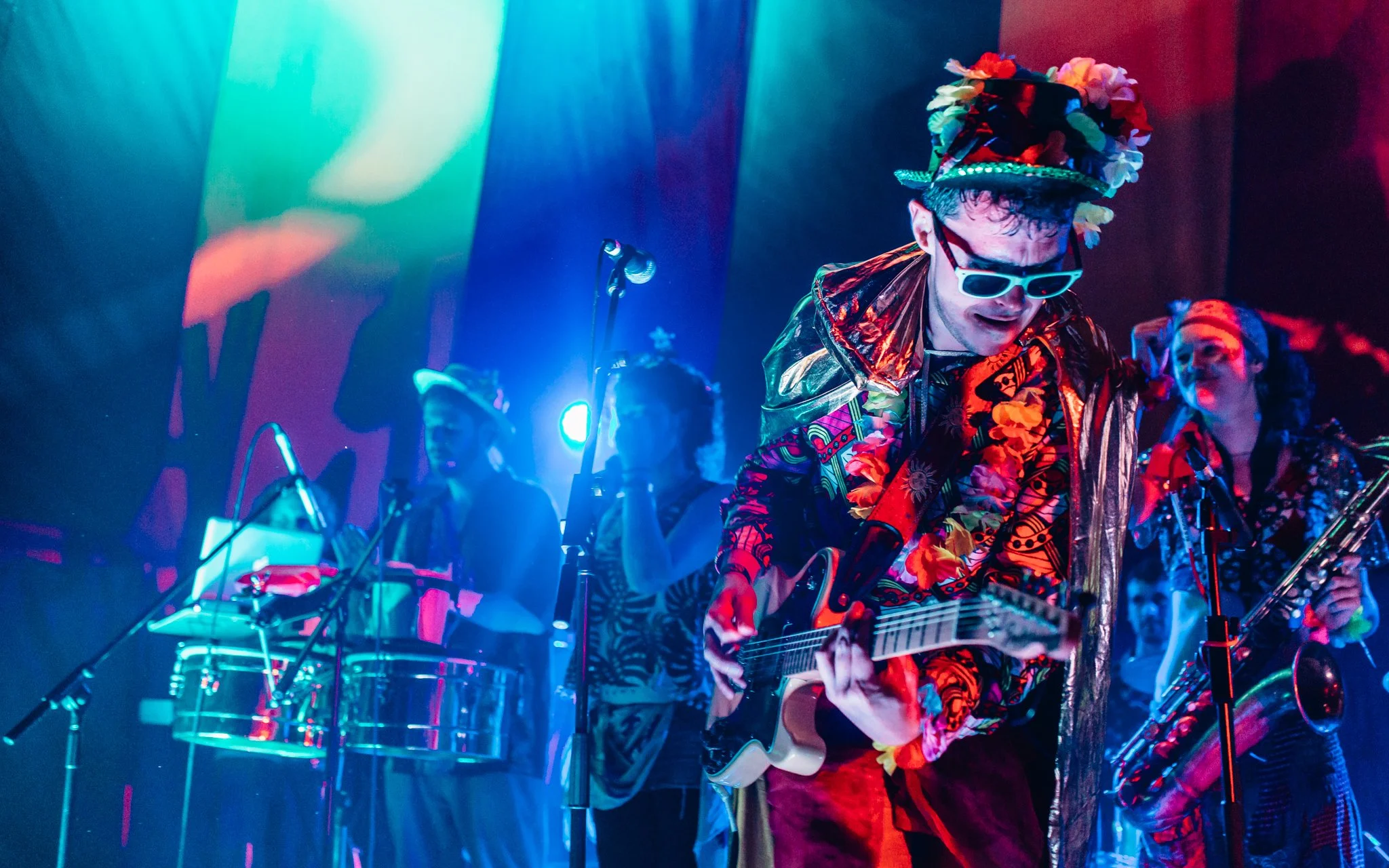  is psychedelic rock band perform at a music festival