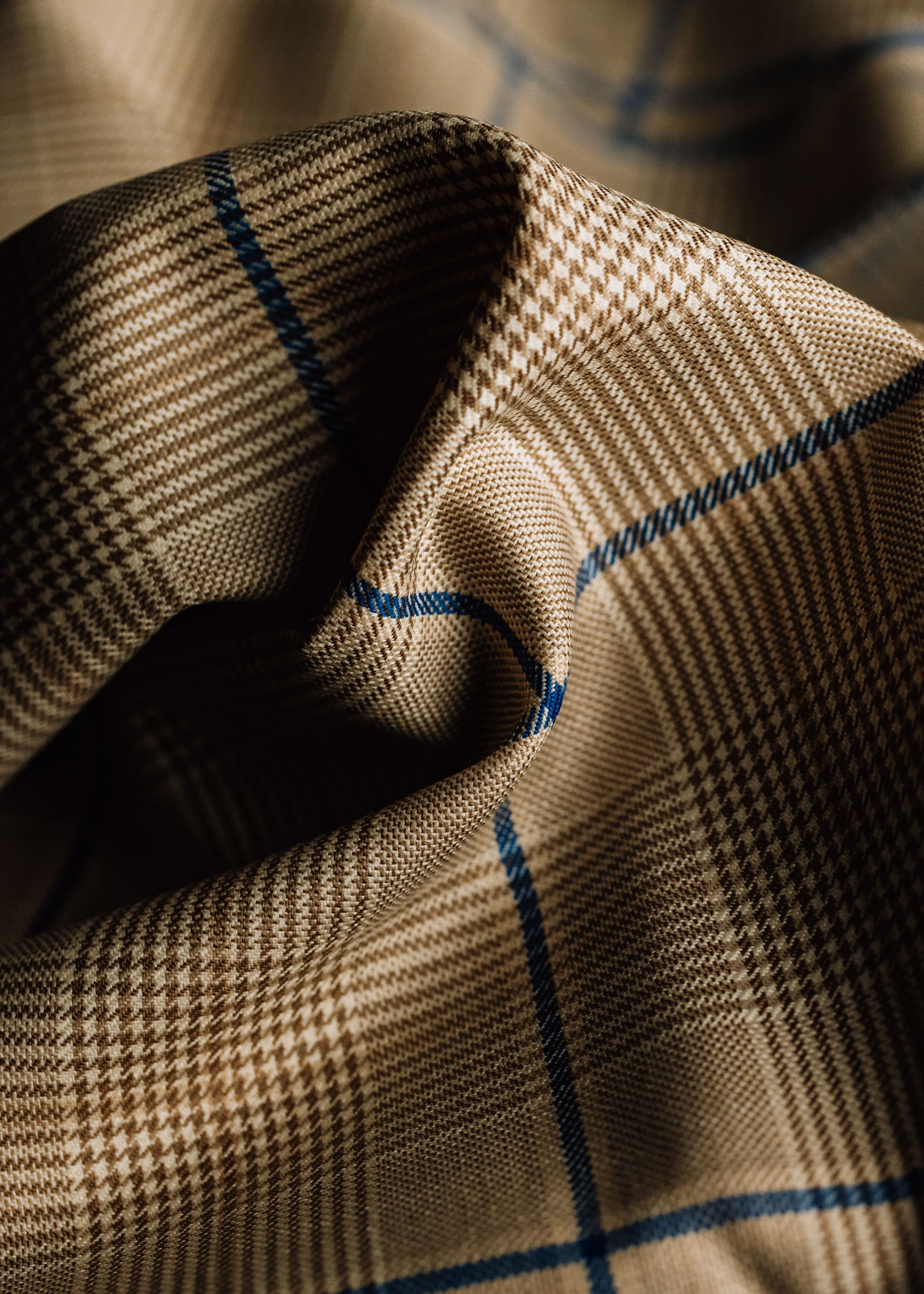 Brown chequered cloth, by John Foster Bradford