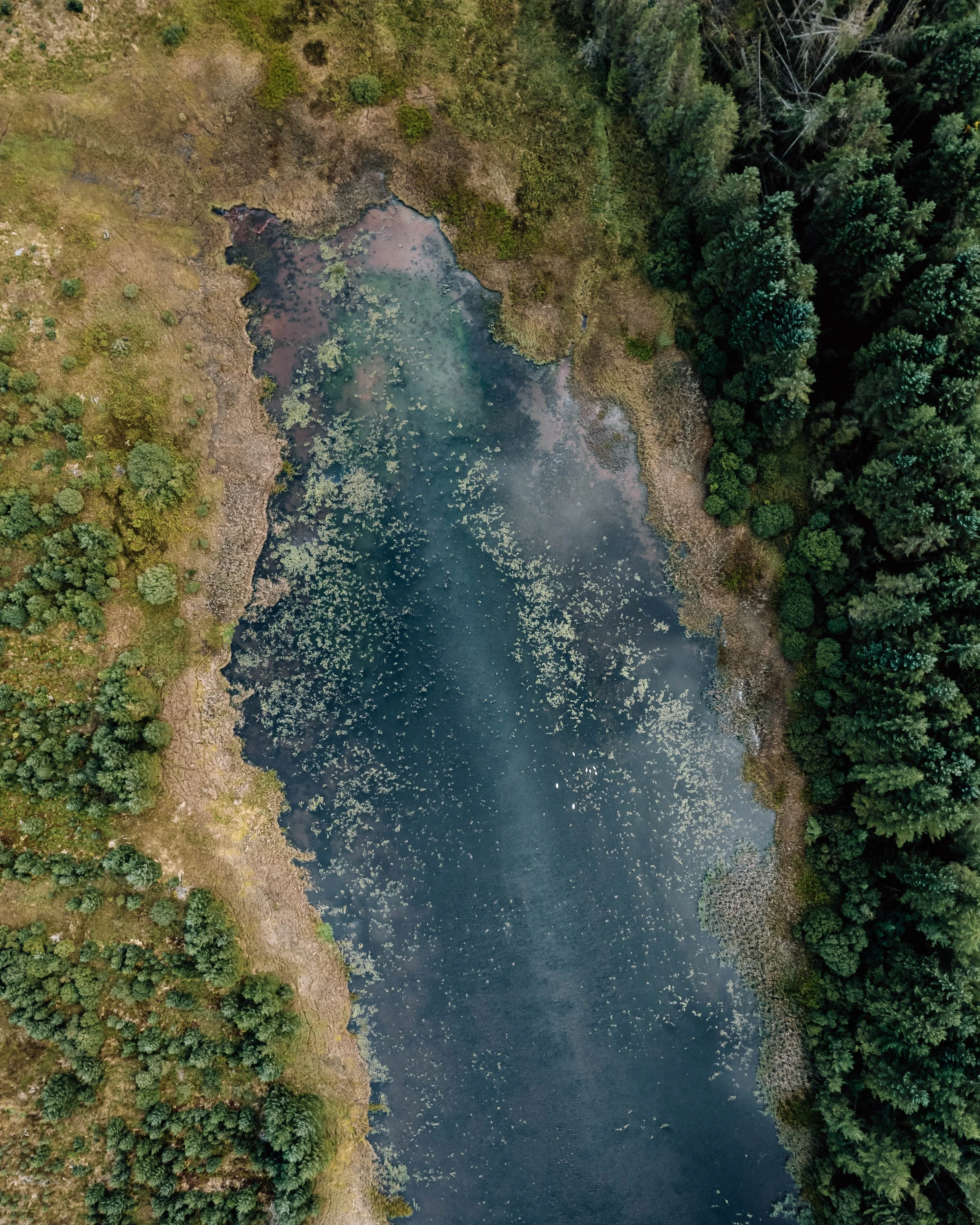  aerial view of loch Scotland