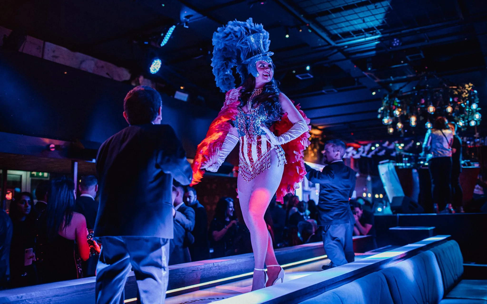  show girl at Party in