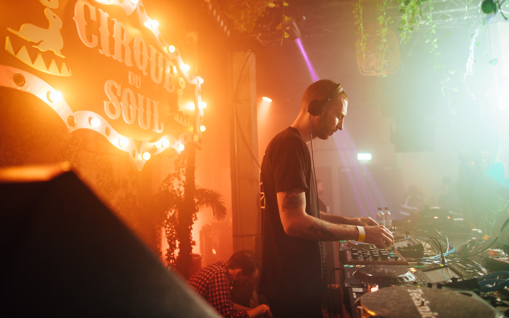 DJ plays at Cirque Du soul London