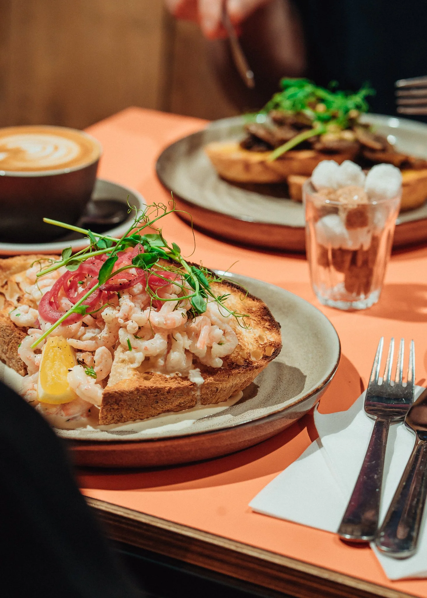  prawns on toast at Beacon