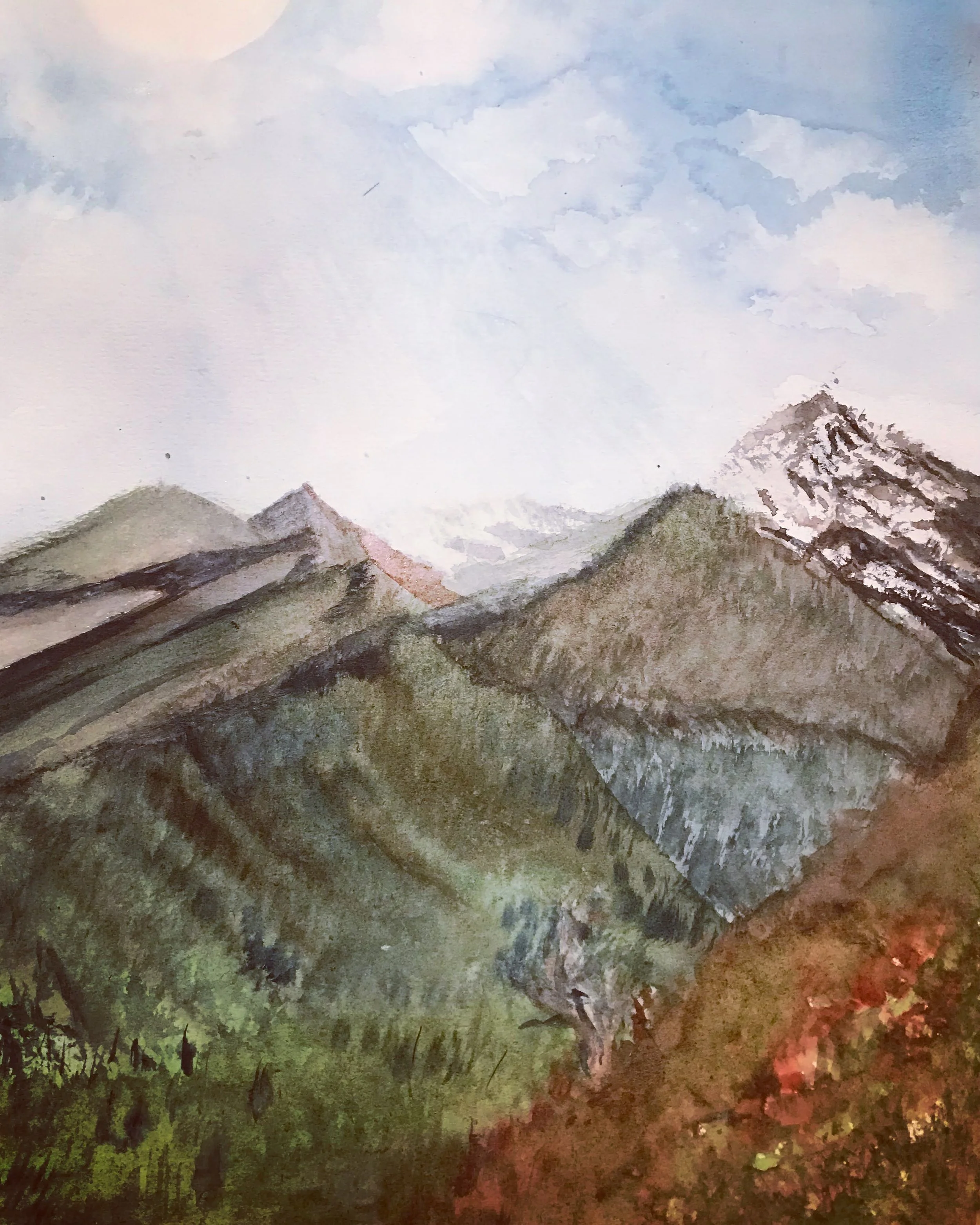 "Corsican mountains." Available for sale.
120€