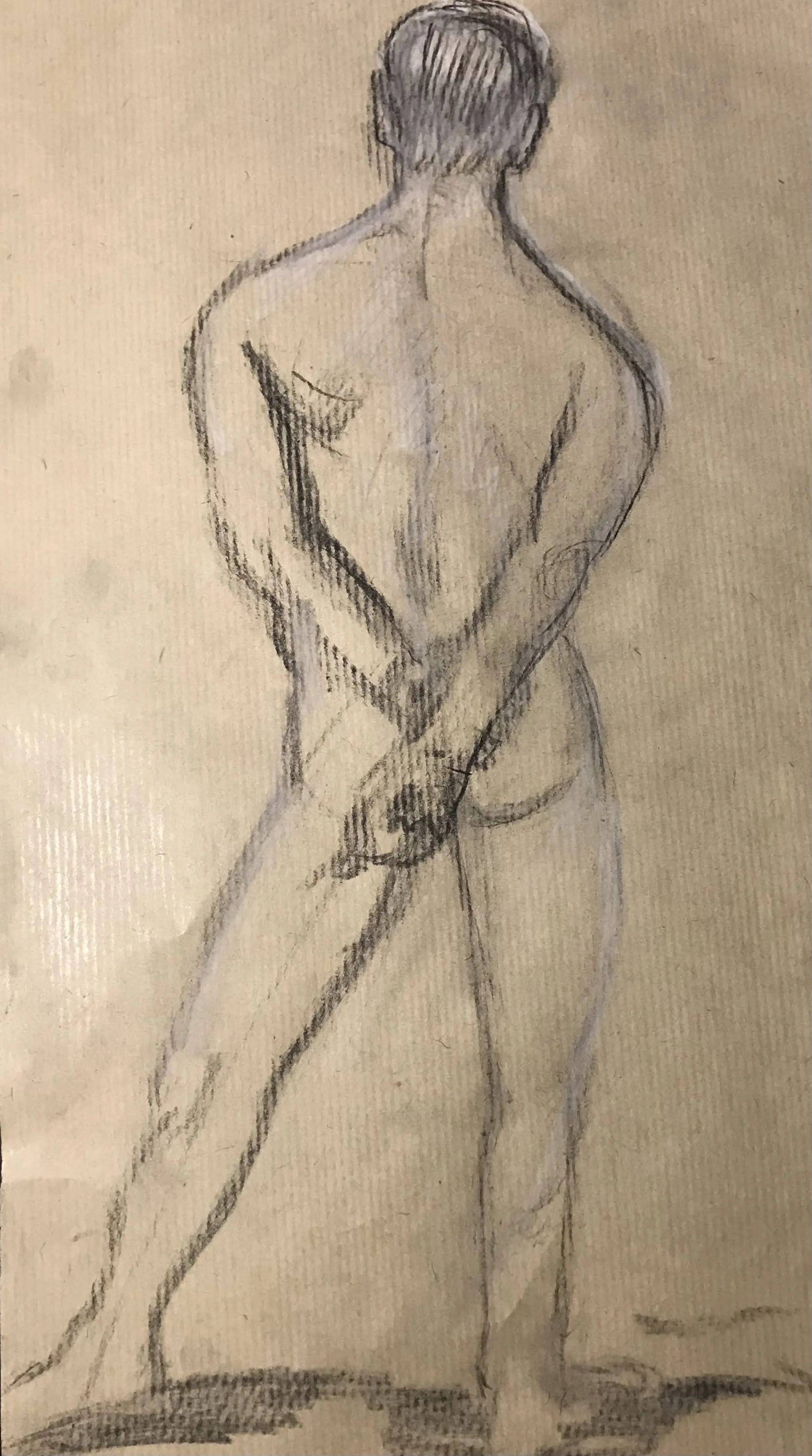 "Hands behind back." 2022. Available for sale. 40€.