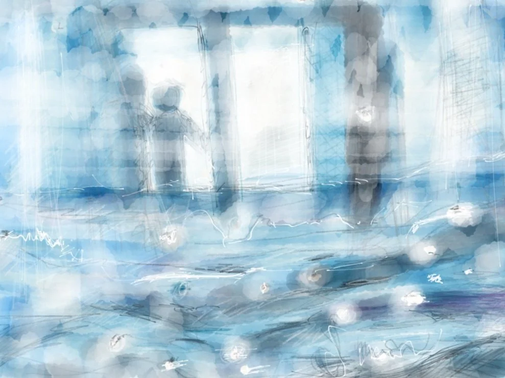 "Channel crossing" 2014. Digital painting/painting numérique. Not available for sale.
