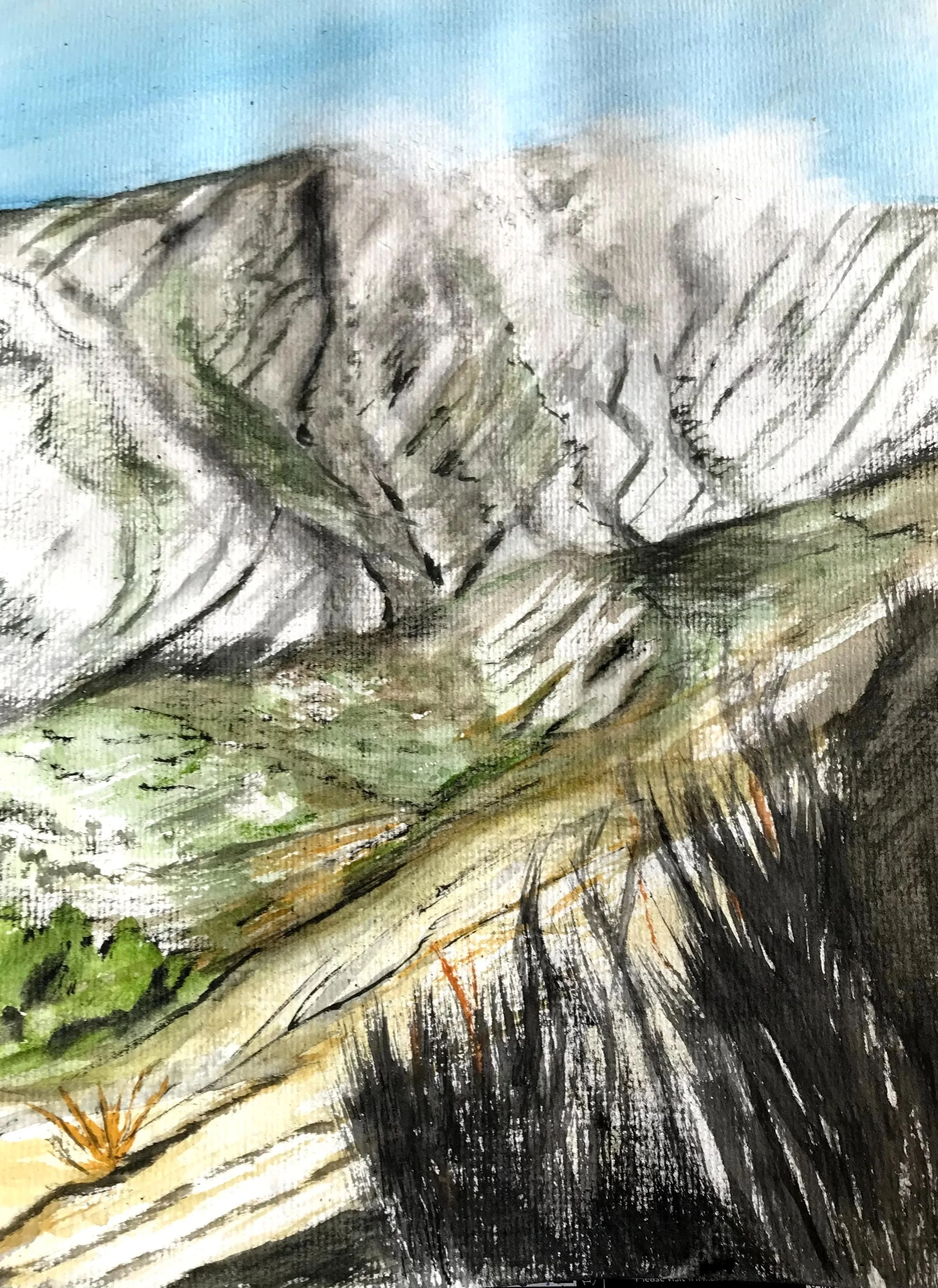 "Corsican mountains II" Available for sale.
120€