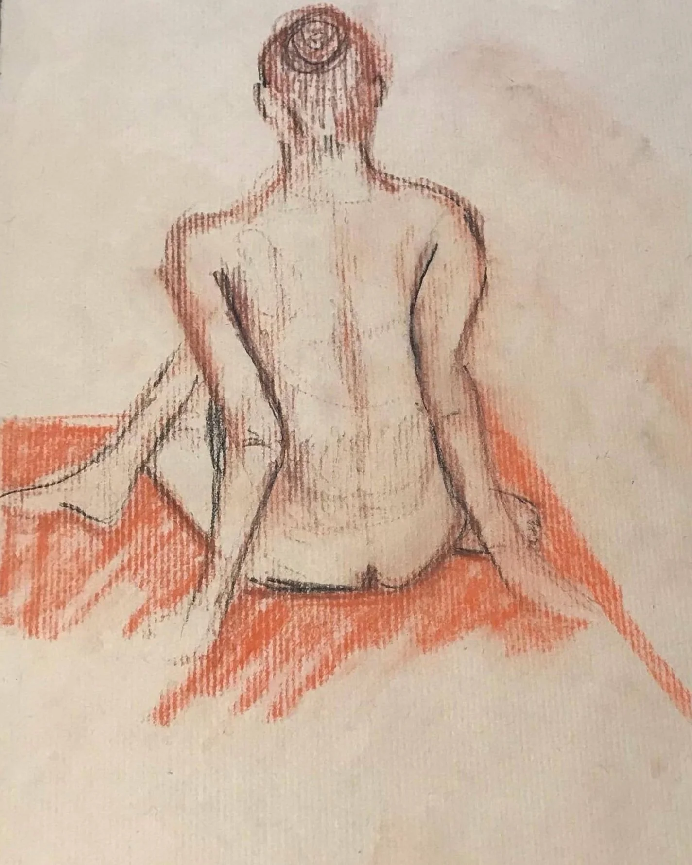 "Leaning back" Available for sale.
40€