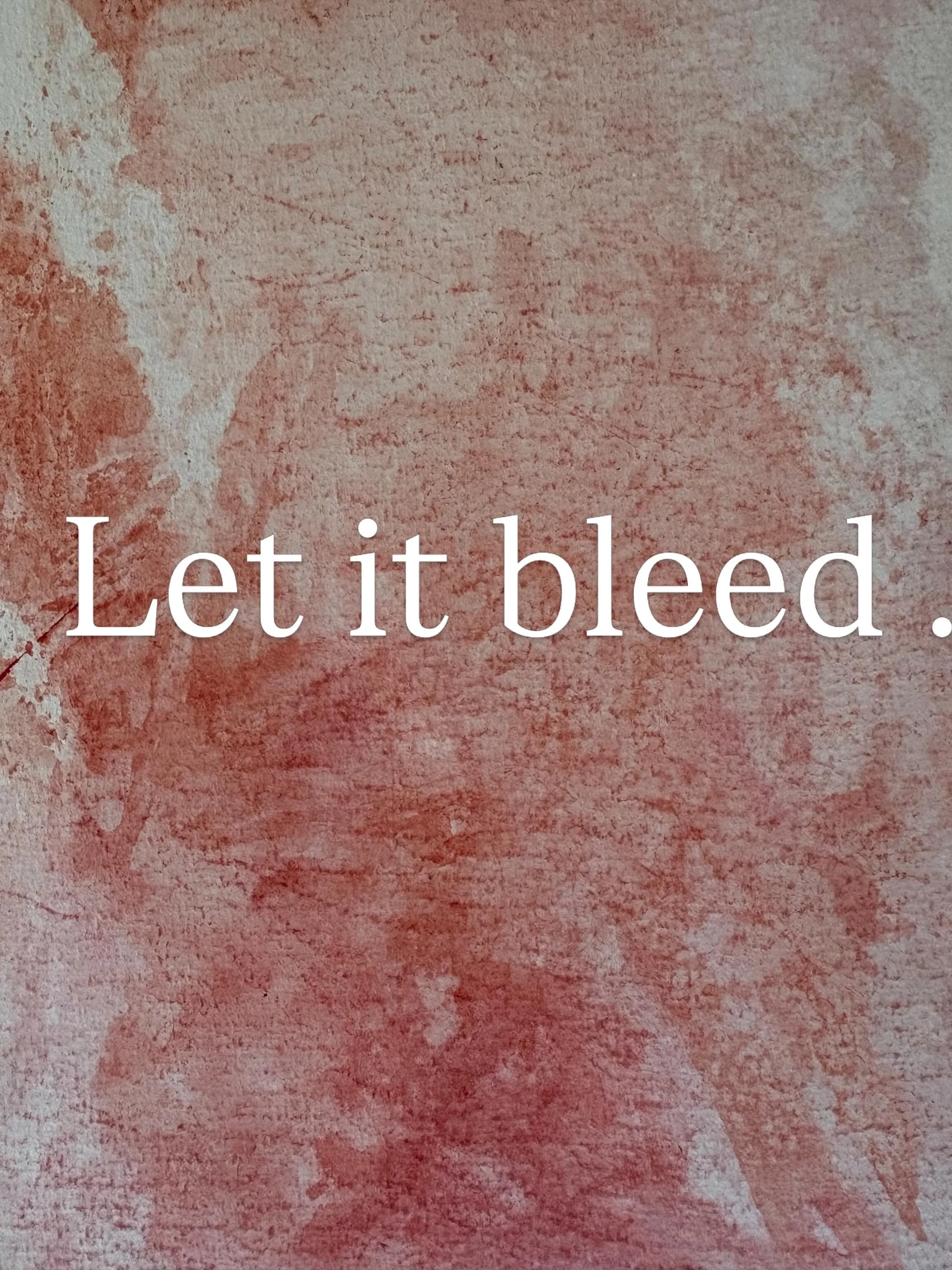 &laquo;Let it bleed I,II.&nbsp;&raquo; 

letting extreme experiences bleed out onto the paper. 

Playing with blood flow, colours and textures. 

First explorations. Working with ideas and techniques before getting really down to it. 

#aquarelle #wa