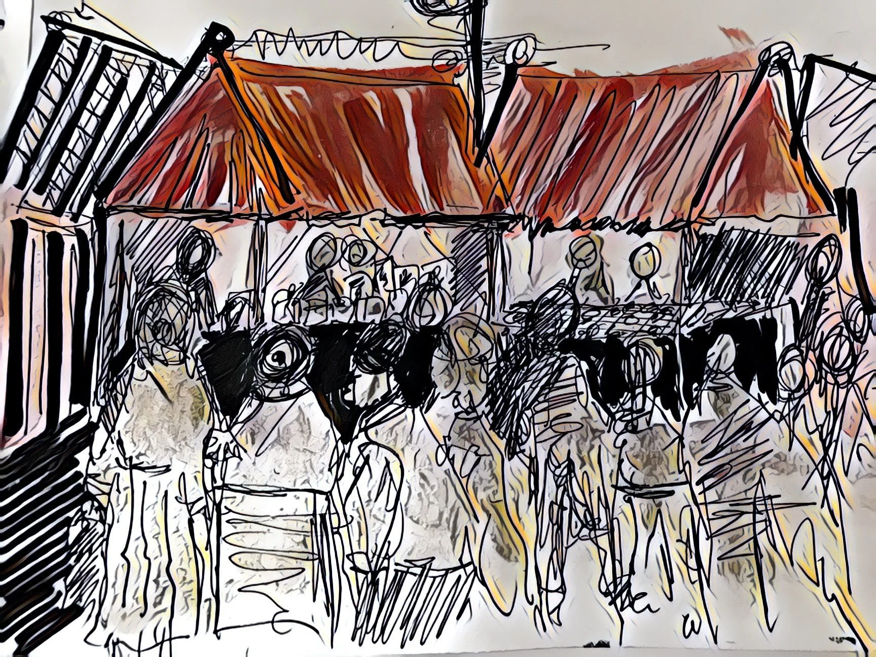 "Street market."2019  No longer available for sale.