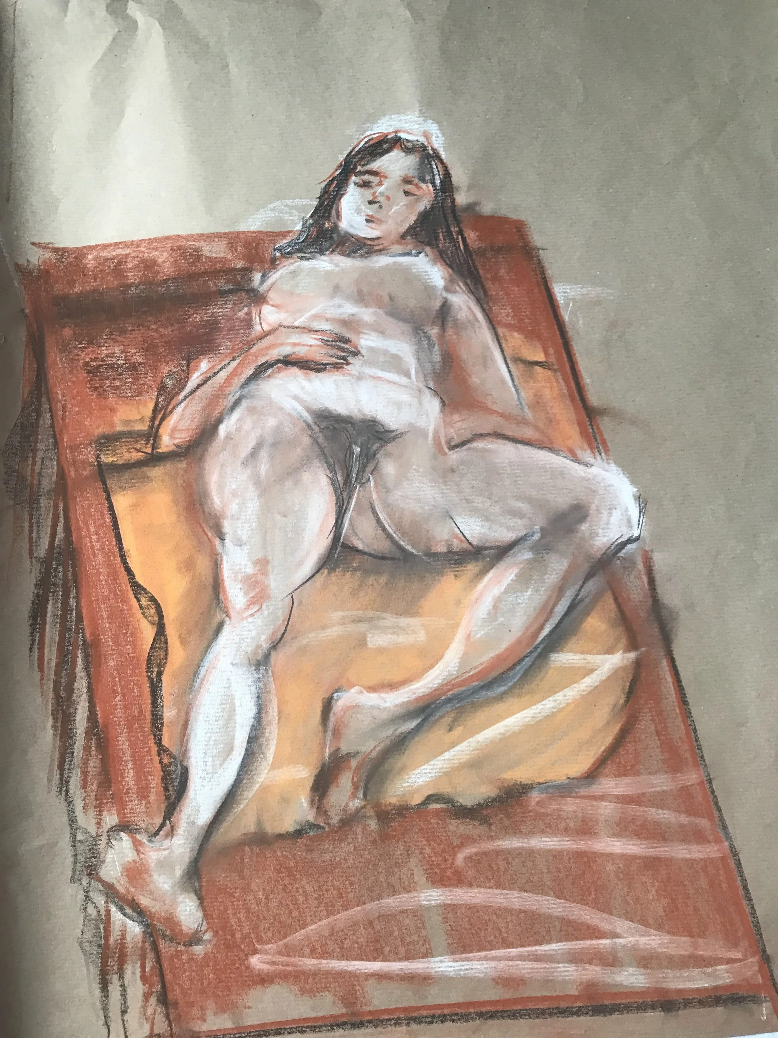 "Être allongé." 2023. Soon available for sale 160€.