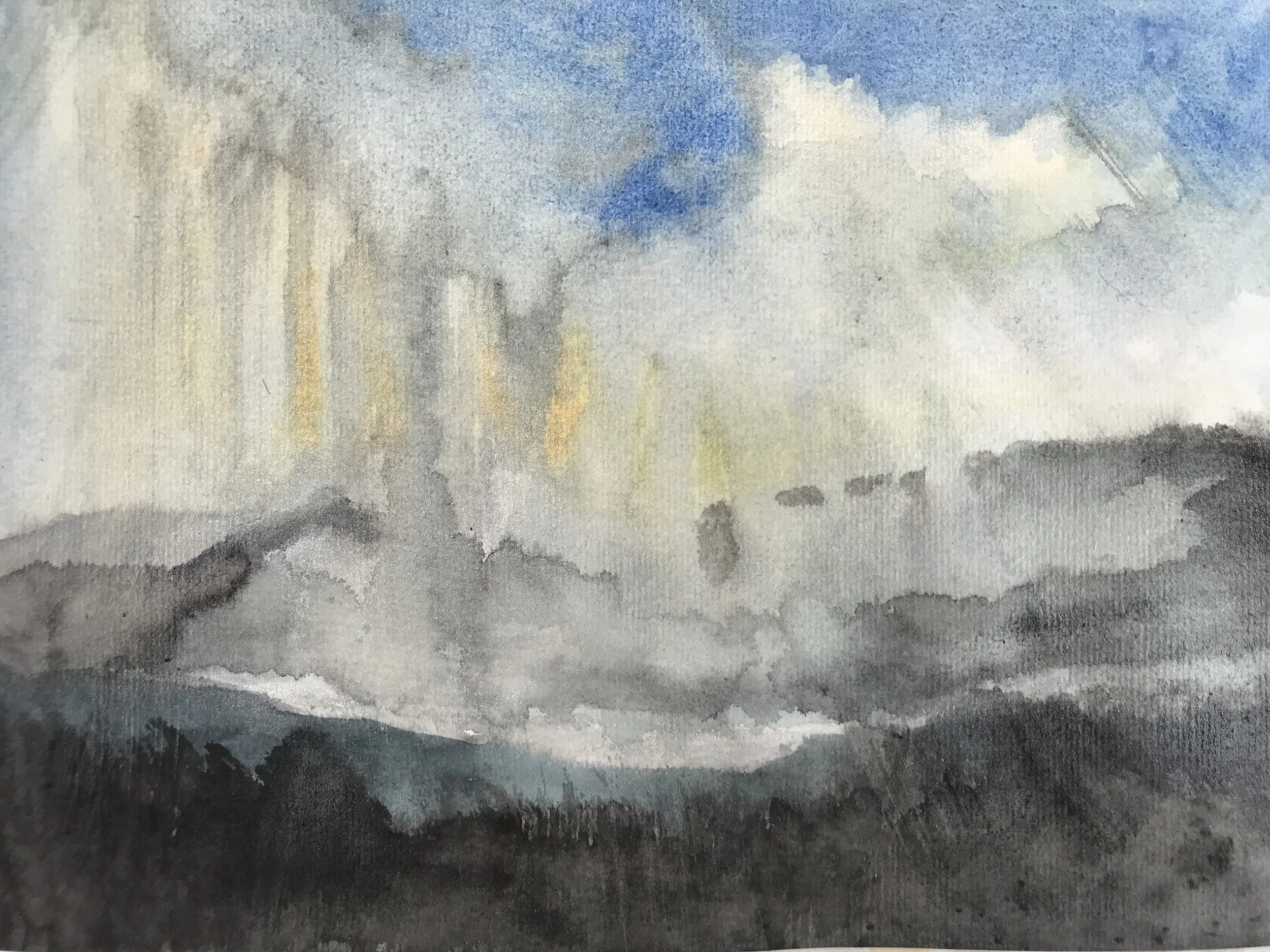 "Winter squall in mountains" Available for sale.
120€