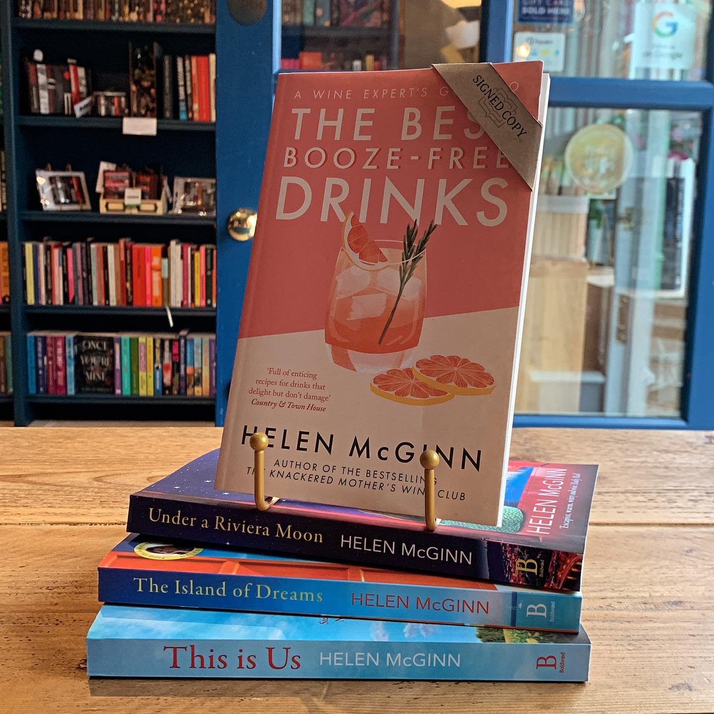 If you missed out on our wonderful wine tasting evening with the lovely author @knackeredmother don&rsquo;t worry, Helen was kind enough to sign some of her books for us!

As well as her booze free drinks guide, Helen writes heartwarming and feel-goo
