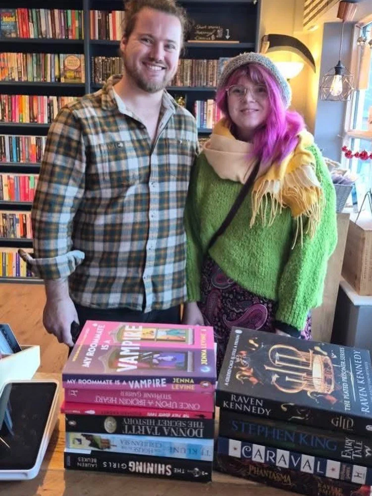A huge shoutout to Imaginarium customers Toby and Jess!! 

It&rsquo;s Jess&rsquo; birthday this week, and Toby brought her in to treat her to a MASSIVE book haul!! 

Happy Birthday Jess (and we&rsquo;ll done Toby!!) 

📚 🎉 🎁 

PS&hellip; Boyfriends