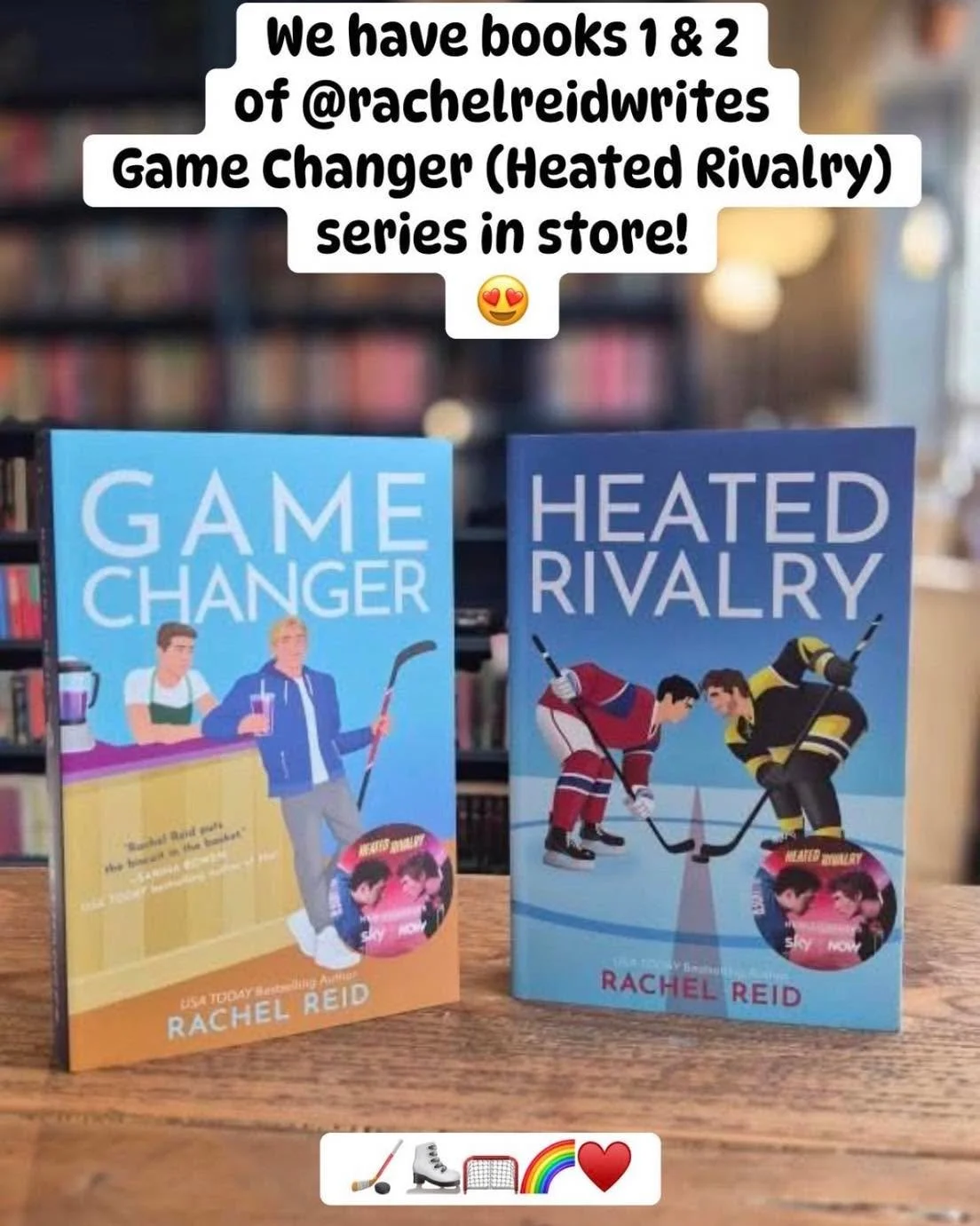 If you can&rsquo;t get enough of the show then SURELY you need to read the books 📚 ?!?

Books 1&amp;2 are in store now 😍

#HeatedRivalry #Hollander #Rozanov #HockeyRomance