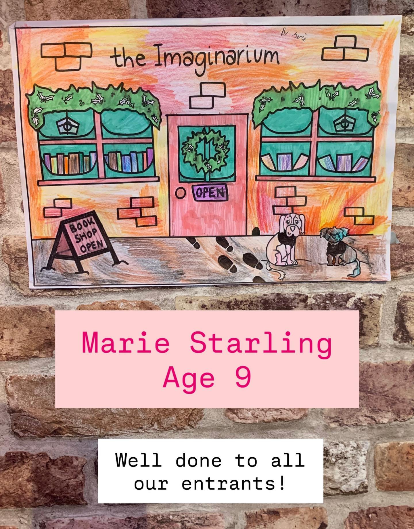 Well done to Marie our colouring queen! 🖍️ 🏆 

Marie has won &pound;25 to spend in the shop 📚 

Thank you and WELL DONE to all our little artists!