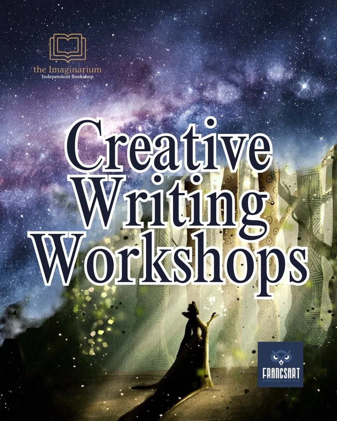 📝Creative Writing Workshops📝

We&rsquo;re very pleased to welcome @franc_s.art back to the Imaginarium for another FOUR wonderfully magical creative writing workshops. 

Francesco will take you through hints and tips to get the most out of your wri