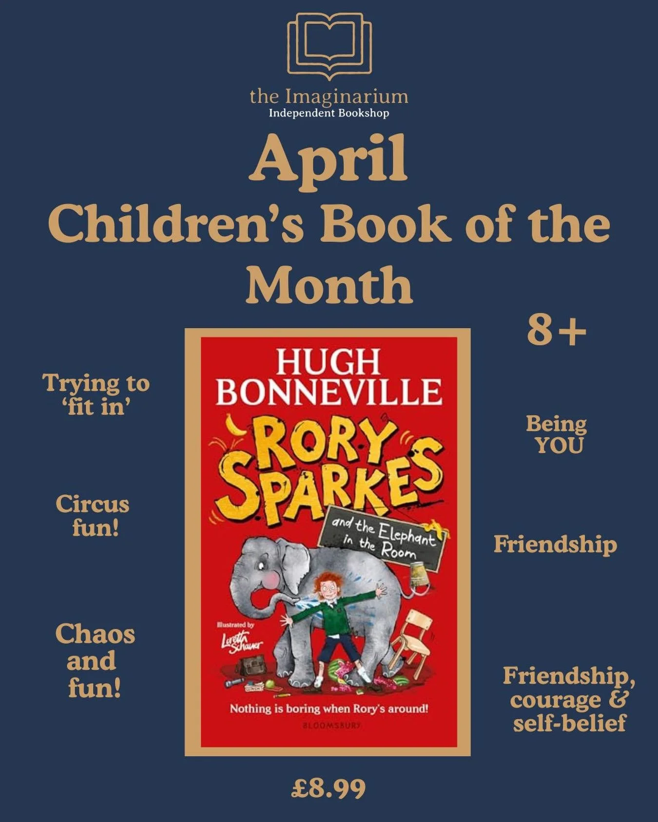 Our April CHILDREN&rsquo;S BOOK OF THE MONTH!!

&ldquo;I couldn&rsquo;t stop reading it. 5 stars - Noah, aged 9&rdquo;

A laugh-out-loud new adventure from Paddington star Hugh Bonneville, perfect for fans of the real-world mischief, relatable charac