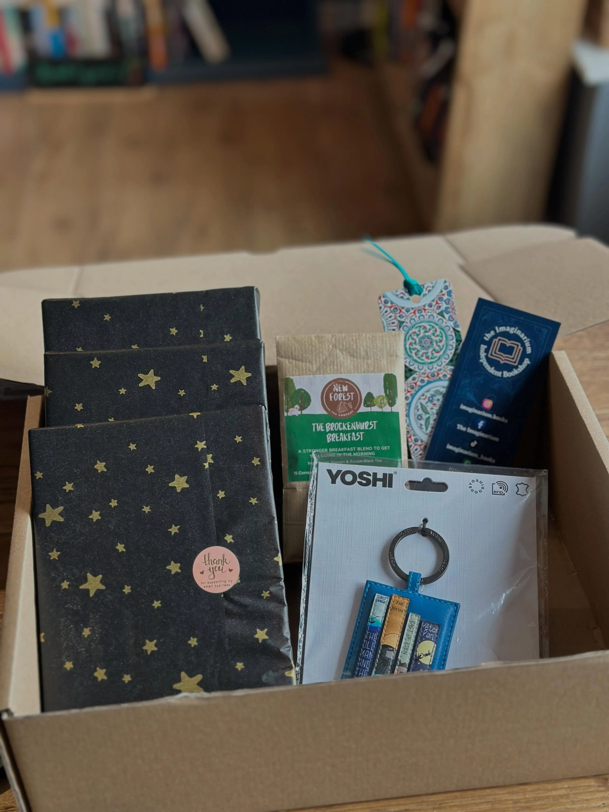 Looking for a gift for the book lover in your life? We&rsquo;ve got you covered with an Imaginarium hamper. 

Our book hampers come with 3 books, tea from the amazing @newforestteaco ; a bookish key ring from @yoshigoods and a bookmark. All of which 