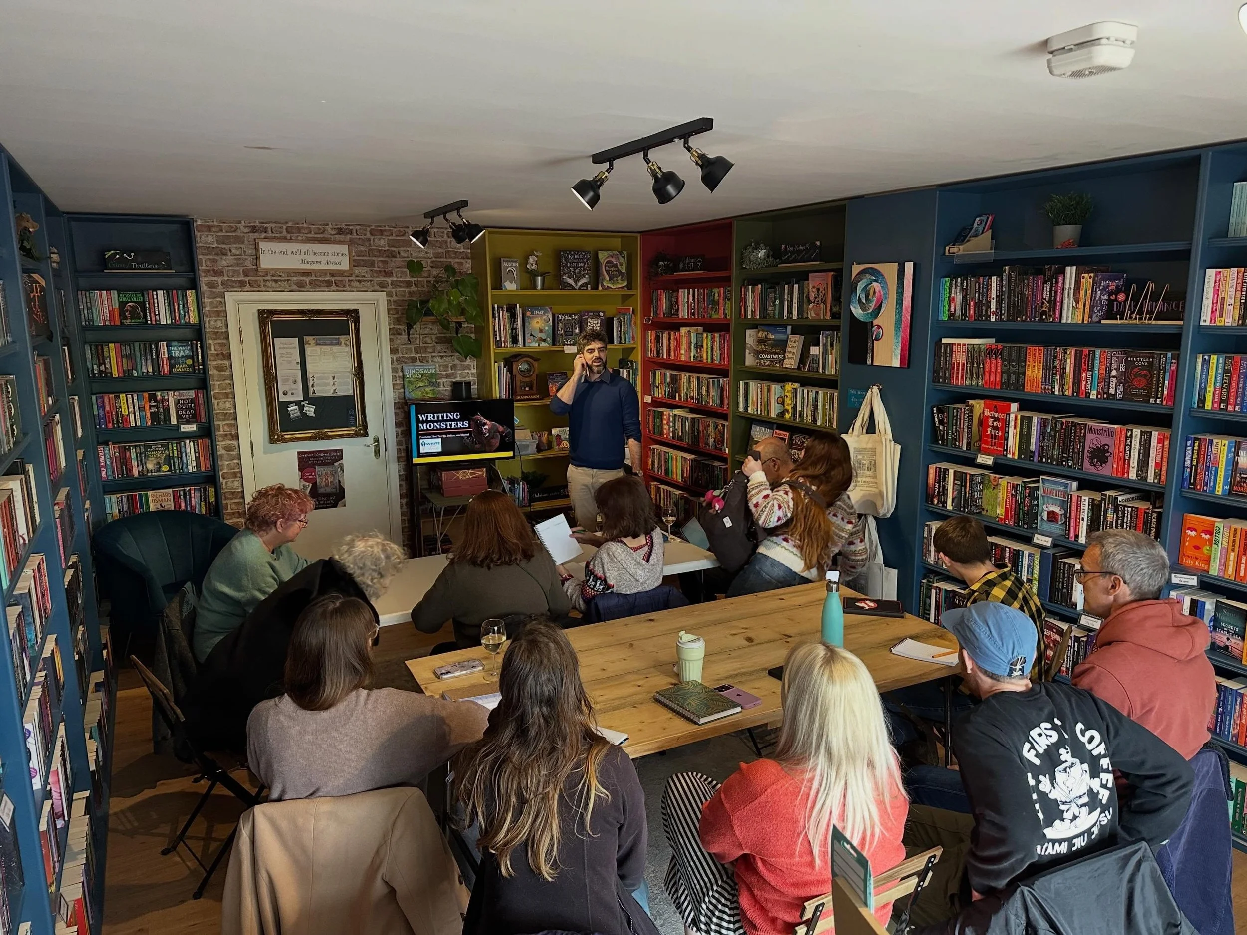 Today was our first session of creative writing with @franc_s.art 

The session was on how to write monsters, and we looked at what it is about monsters we know in literature that have made them long lasting, from Medusa, to Cthulhu, to Jack Torrance