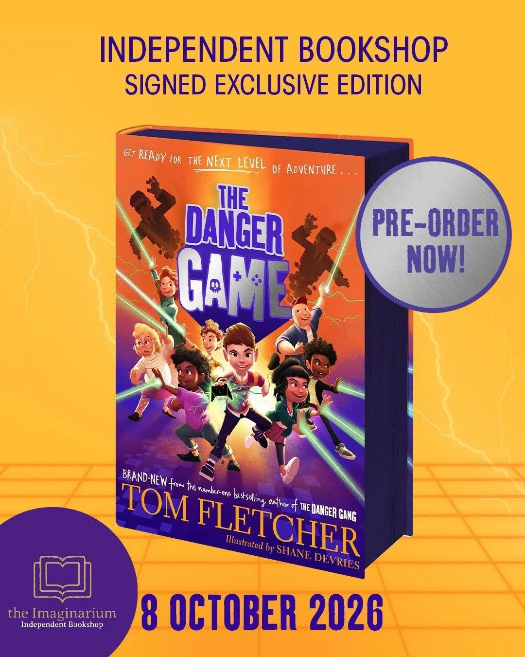 ⚡️This one&rsquo;s for our younger readers! 👾

tomfletcher has today announced his exciting follow up to The Danger Gang! 

Join Franky and friends in THE DANGER GAME -  where all your Danger Gang faves are having a treehouse sleepover, until they g