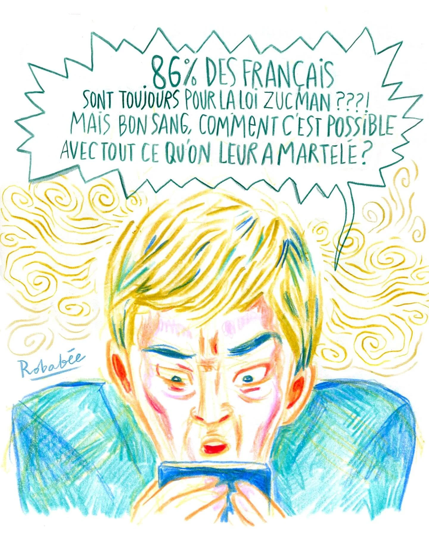 Inspiration du dimanche soir 🤣✊🏼❤️ #bandedessin&eacute;e #dessindujour #dessinpolitiquefrancais #loizucman @gabriel.zucman