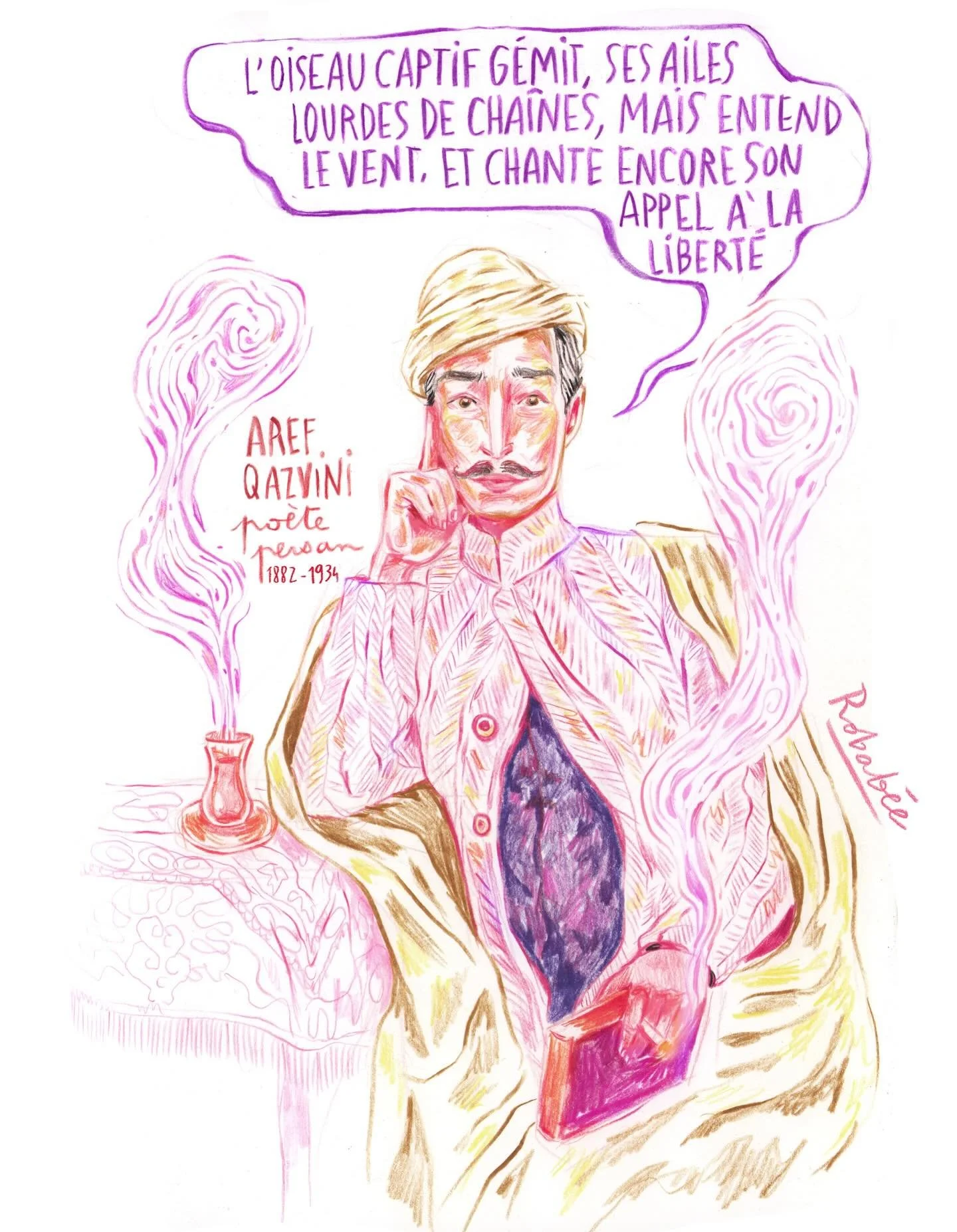 &laquo;&nbsp;Sans libert&eacute;, m&ecirc;me respirer n&rsquo;a plus de sens.&nbsp;&raquo; Aref Qazvini #arefqazvini