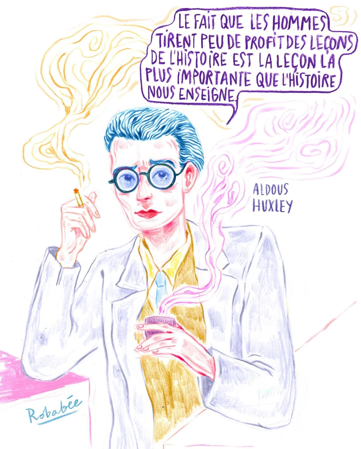&laquo;&nbsp;In the very end, civilizations perish because the listen to their politicians and not their poets.&nbsp;&raquo; Jonas Mekas #adoushuxley #dessindujour❣️ #citationillustr&eacute;e