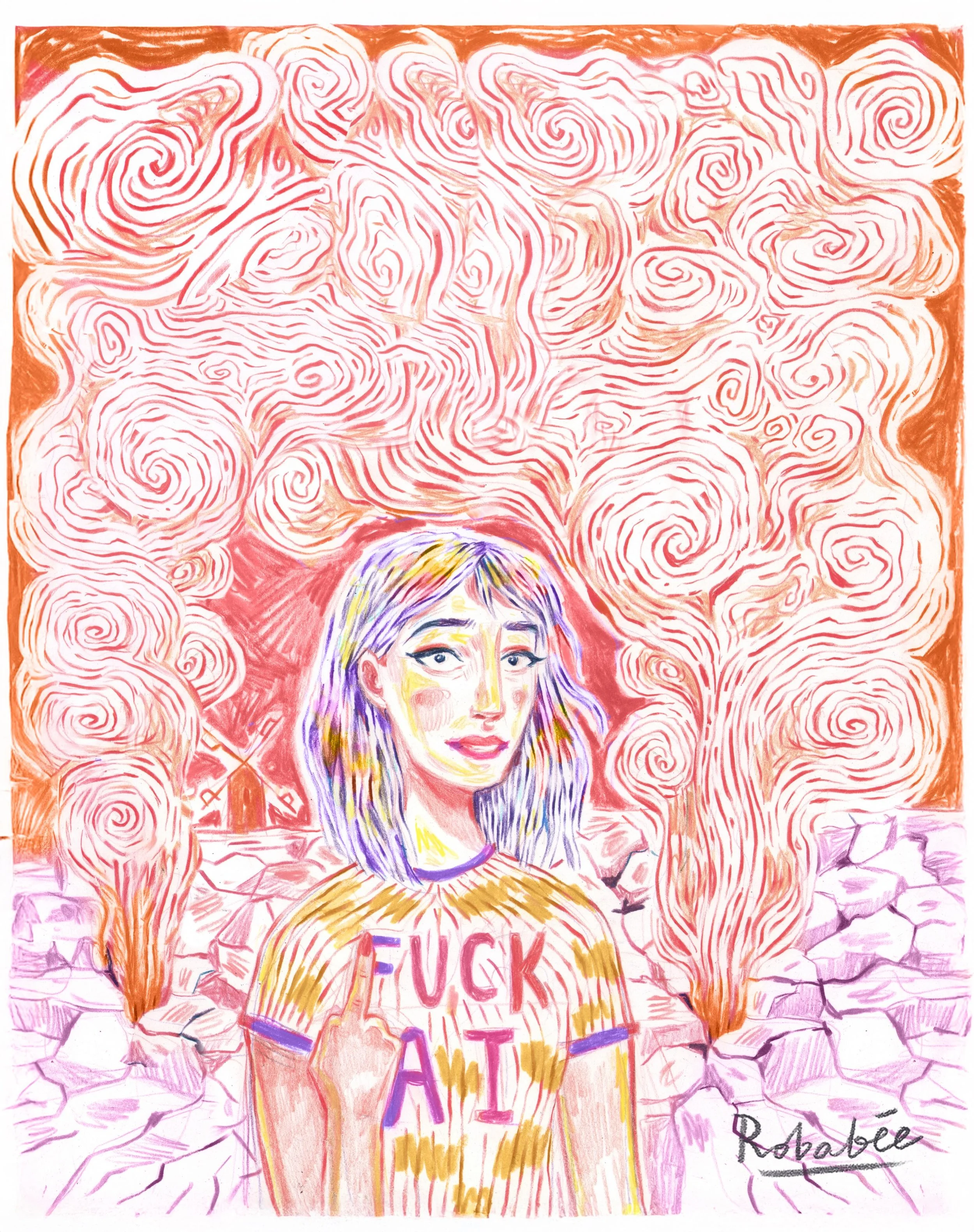 Monday mood : feeling like Don Quixote. 🎠💨🔥
&laquo;&nbsp;L&rsquo;enchanteur a chang&eacute; les g&eacute;ants en moulins pour me ravir la gloire de les vaincre.&nbsp;&raquo; #illustration #boycottai #donquichotte #ecologie
