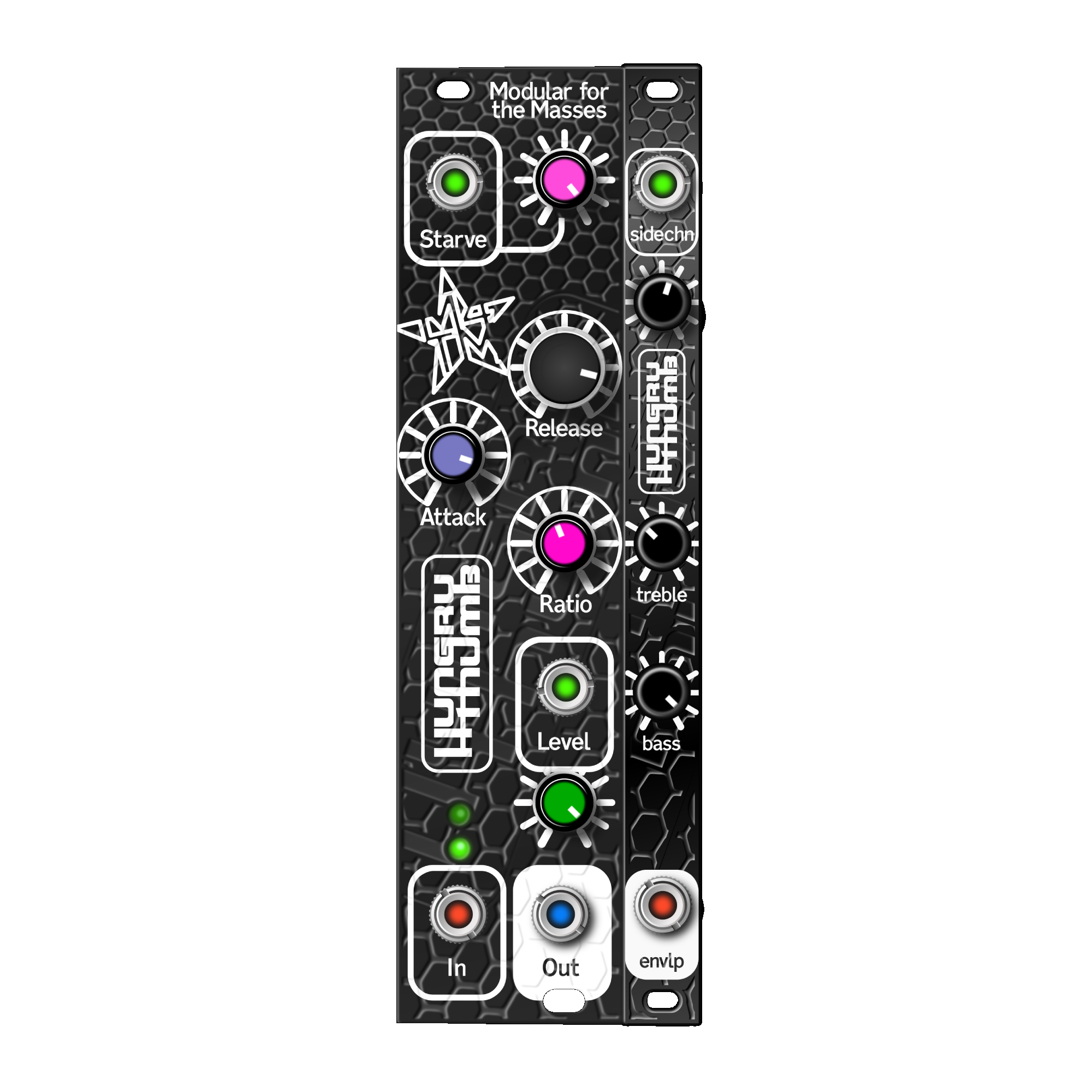 Hungry Thumb Eurorack Compressor (8hp+2HP Expander)