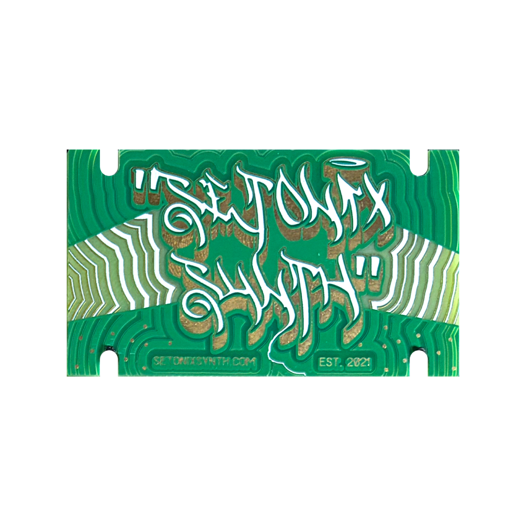 Setonix Synth Cool 1U 14HP Blank Panel (Mega Modular Corporation Knobcon 2026 Treasure Hunt)