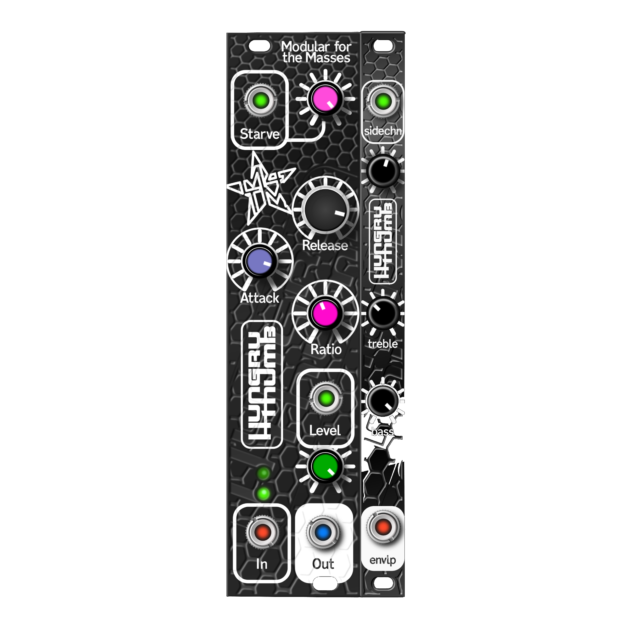 Hungry Thumb Eurorack Compressor (8hp+2HP Expander)