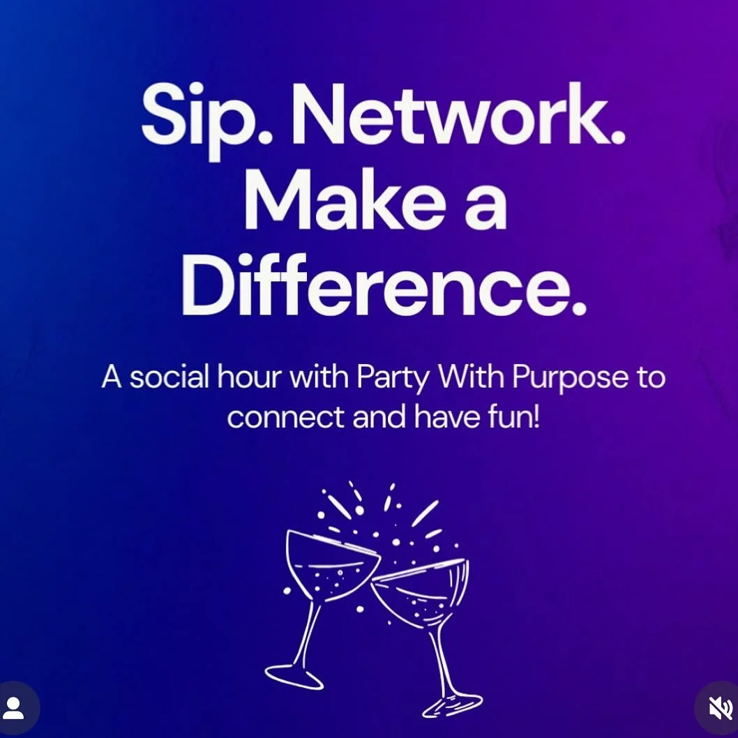 Join us for a networking happy hour! 🍻 This Thursday, 9/18 at @blackbearhoboken at 7PM. Learn more about Party with Purpose, network with others in the area and enjoy great company. See you there!