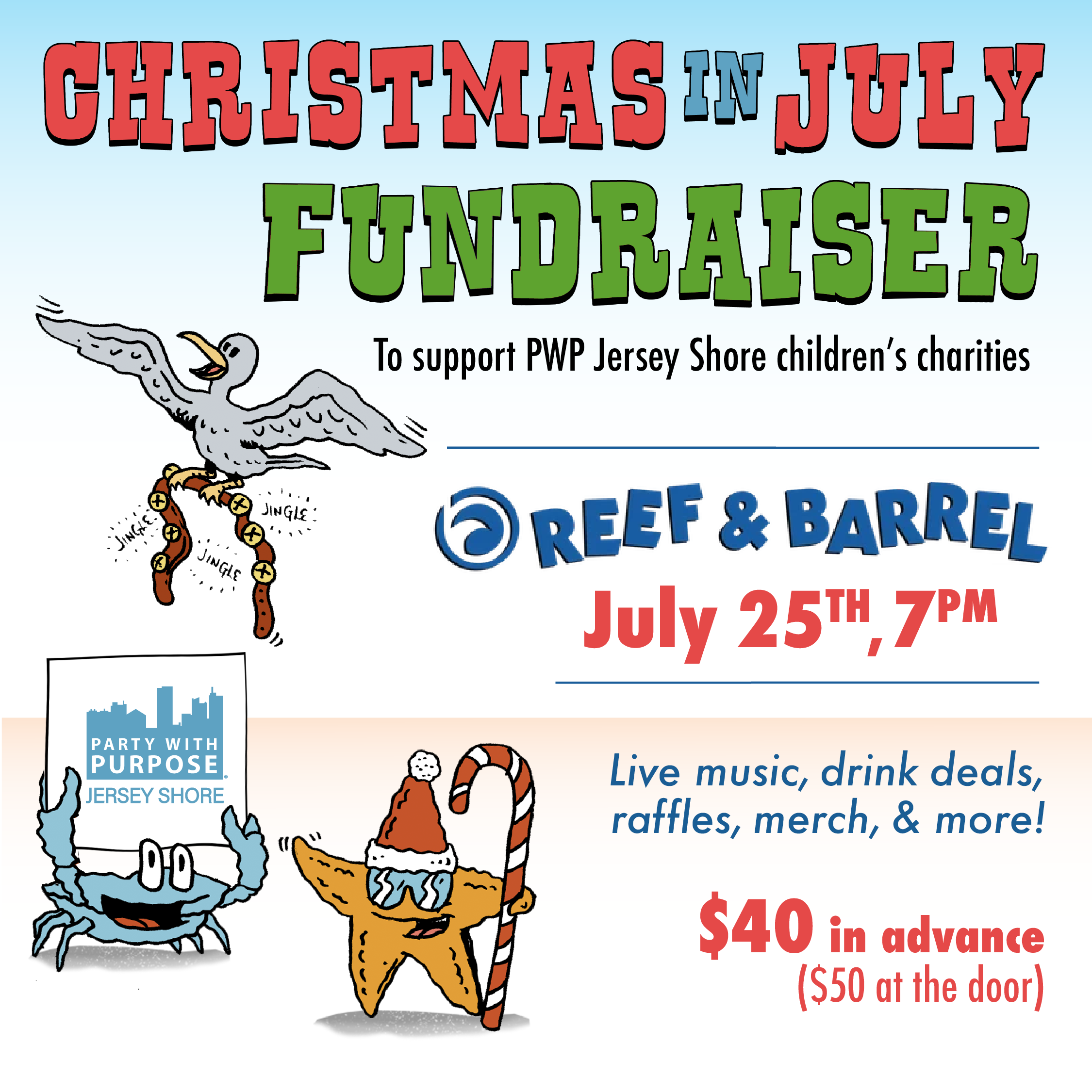 3rd CHRISTMAS IN JULY FUNDRAISER - JERSEY SHORE