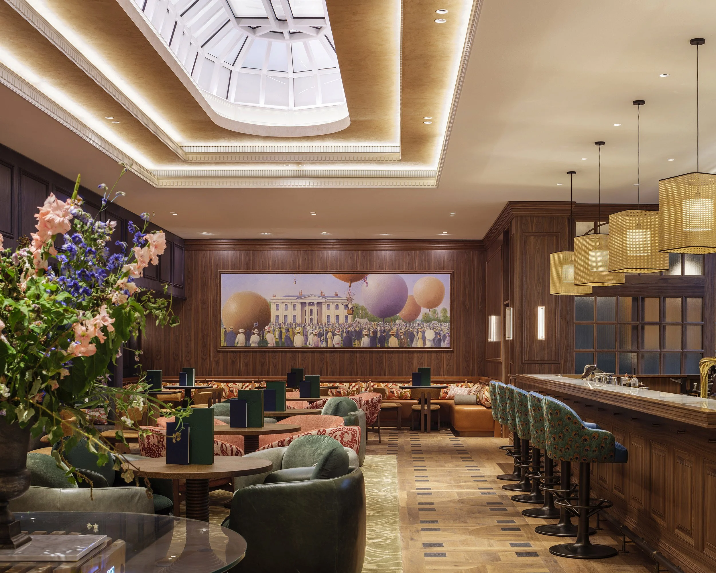 Kilian O’Sullivan Award Winning London Based Architectural Photographer & Interiors Photographer Brasserie 1869 at The Hurlingham Club Jestico Whiles