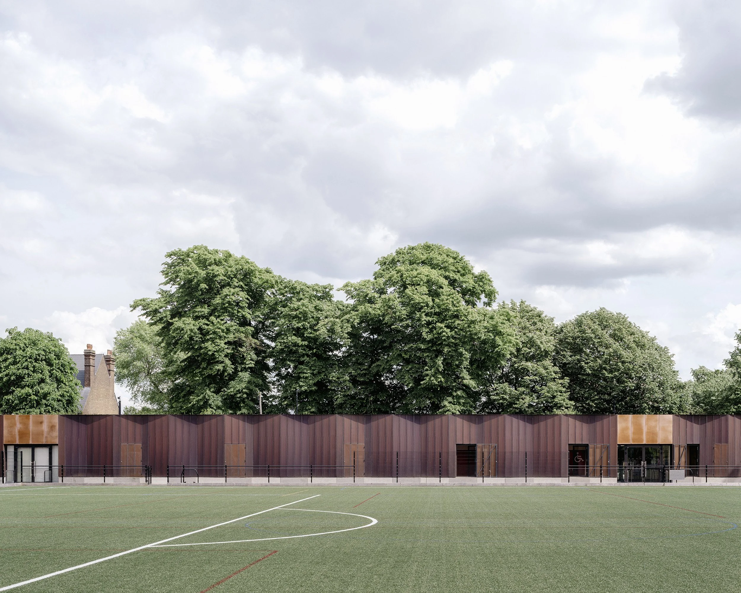 Kilian O’Sullivan Award Winning London Based Architectural Photographer & Interiors Photographer Burgess Park Sports Pavilion Bell Phillips