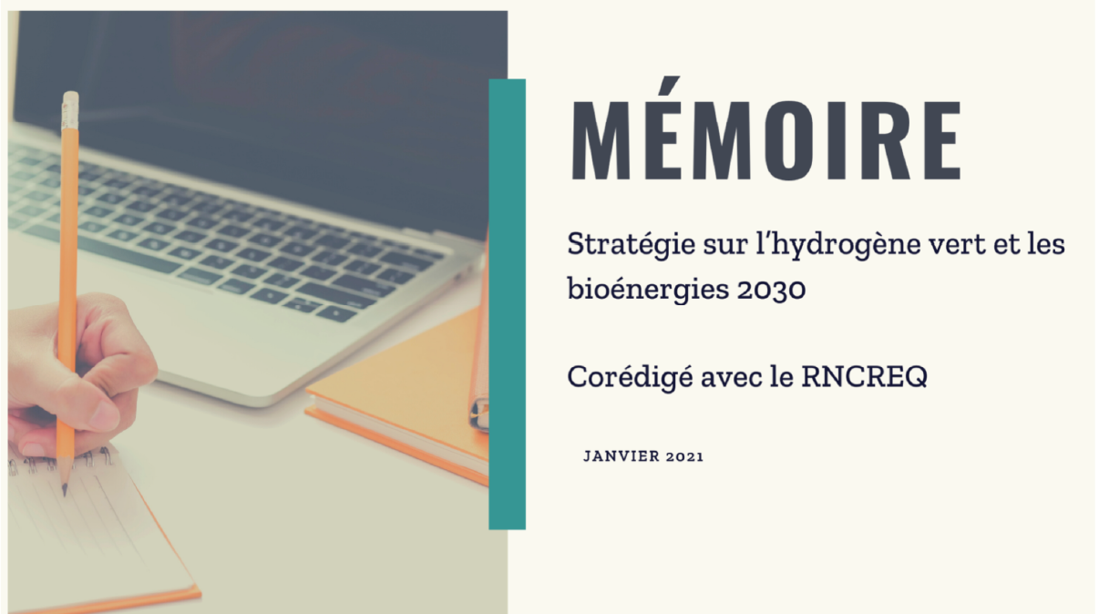 Stratégie sur l’hydrogène vert et les bioénergies 2030