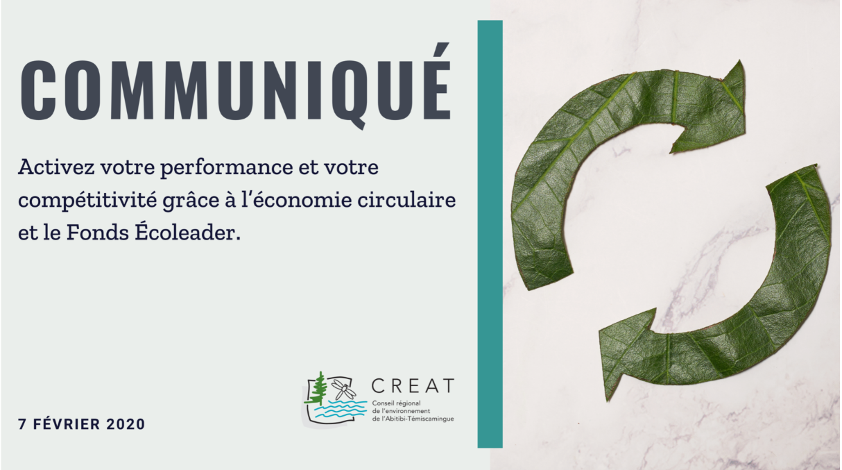 Activez votre performance et votre compétitivité grâce à l’économie circulaire et le Fonds Écoleader