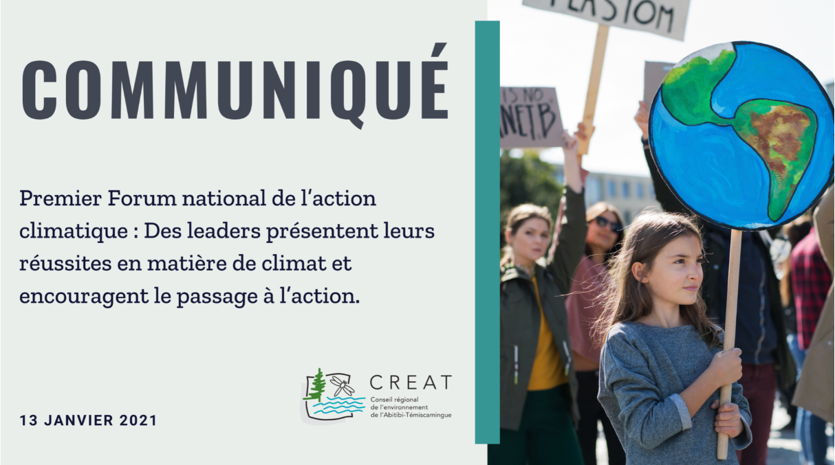 Premier Forum national de l’action climatique : Des leaders présentent leurs réussites en matière de climat et encouragent le passage à l’action