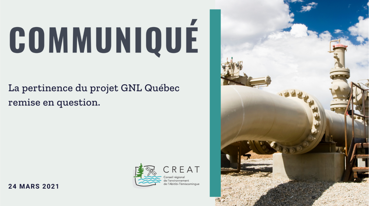 La pertinence du projet GNL Québec remise en question