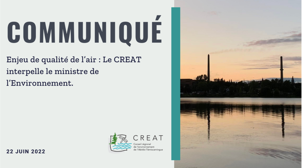 Enjeu de qualité de l’air&nbsp;: Le CREAT interpelle le ministre de l’Environnement