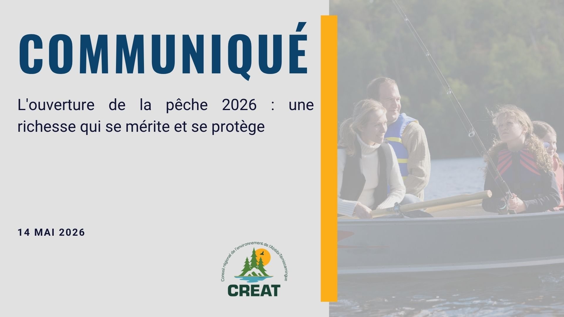 L'ouverture de la pêche 2026 : une richesse qui se mérite et se protège